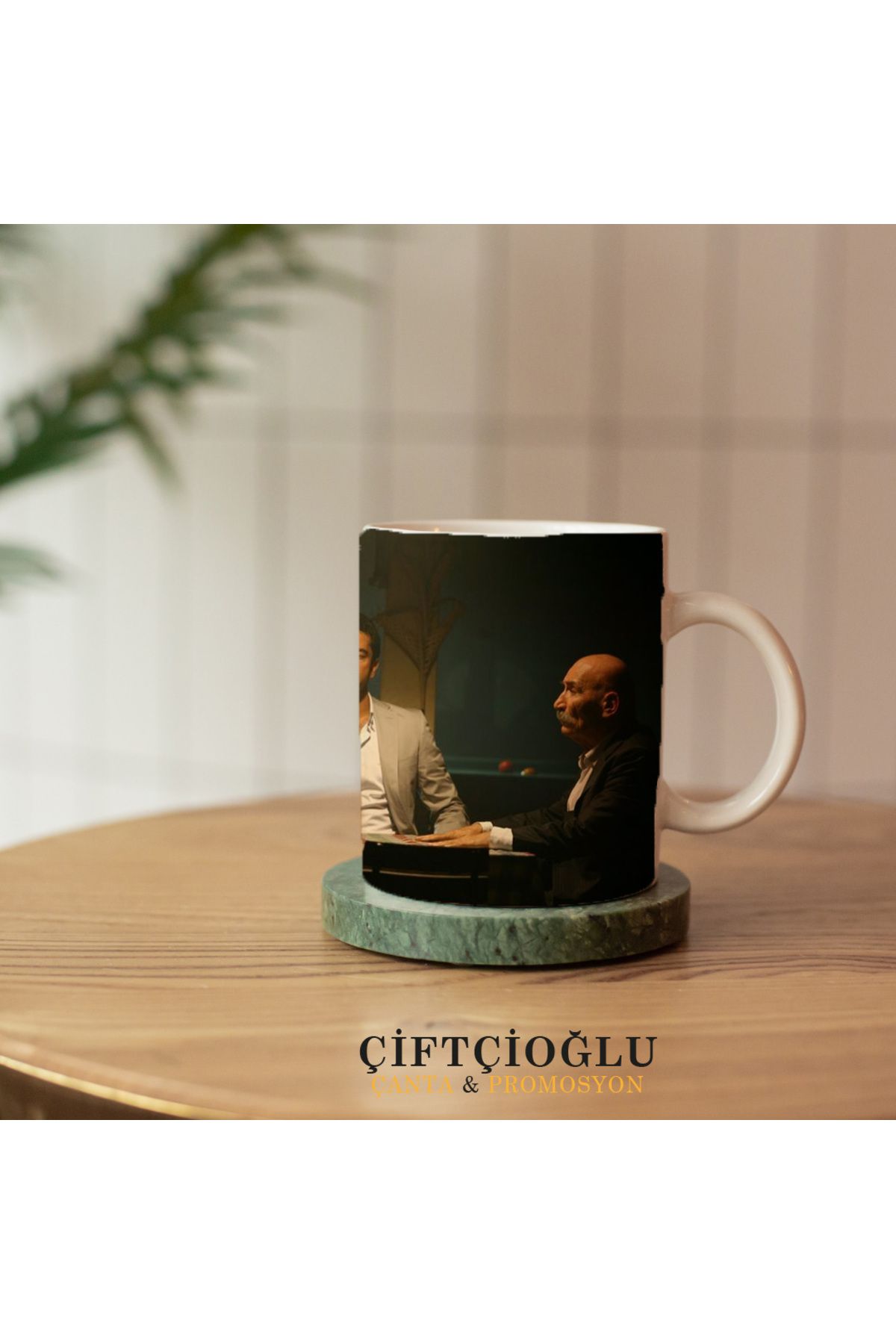 çiftçioğlu Kişiye Özel Baskılı PORSELEN Kupa-Hediyelik Beyaz 1. Sınıf Kupa