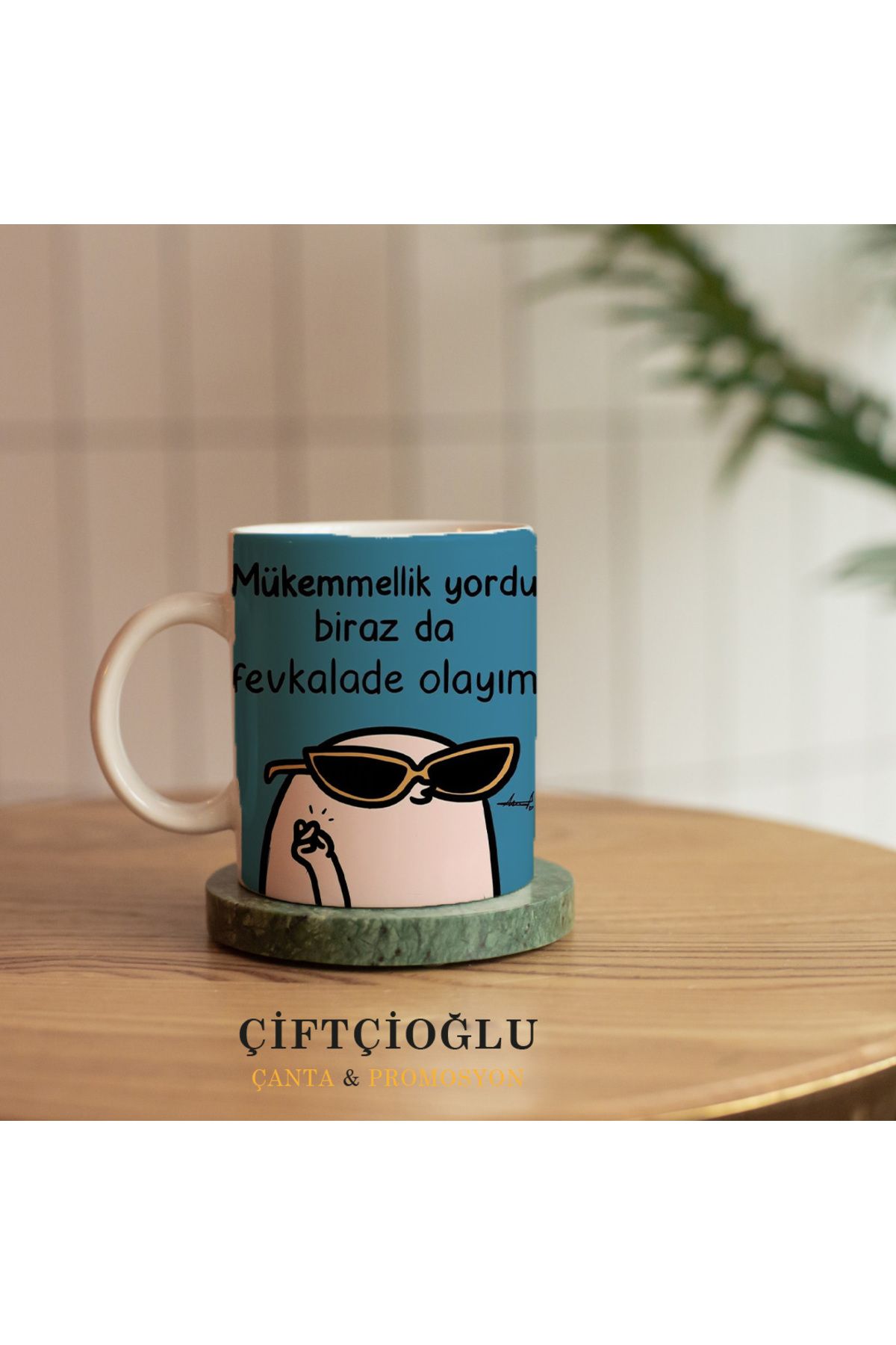 çiftçioğlu Kişiye Özel Baskılı PORSELEN Kupa-Hediyelik Beyaz 1. Sınıf Kupa