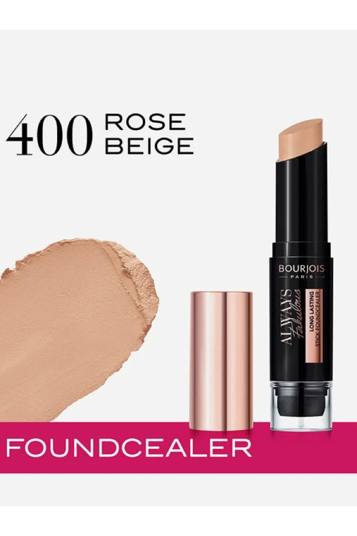 Bourjois-Bourjois Always Gorgeous Foundation, Beige Rosy 400 1