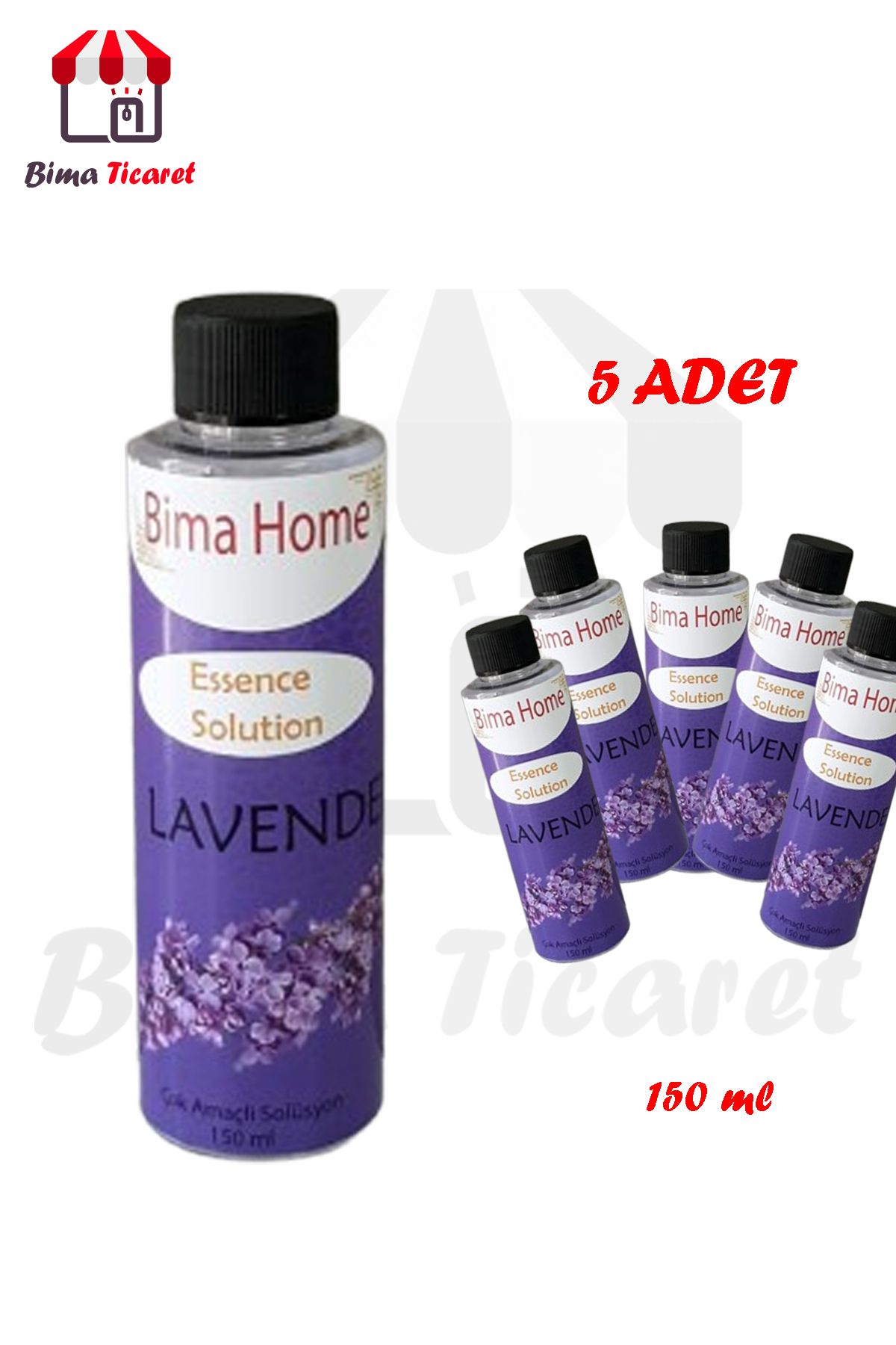 Bima Ticaret Orijinal 5 adet Geniş Alan Kokulandırma Makinesi Parfümü (Lavender)