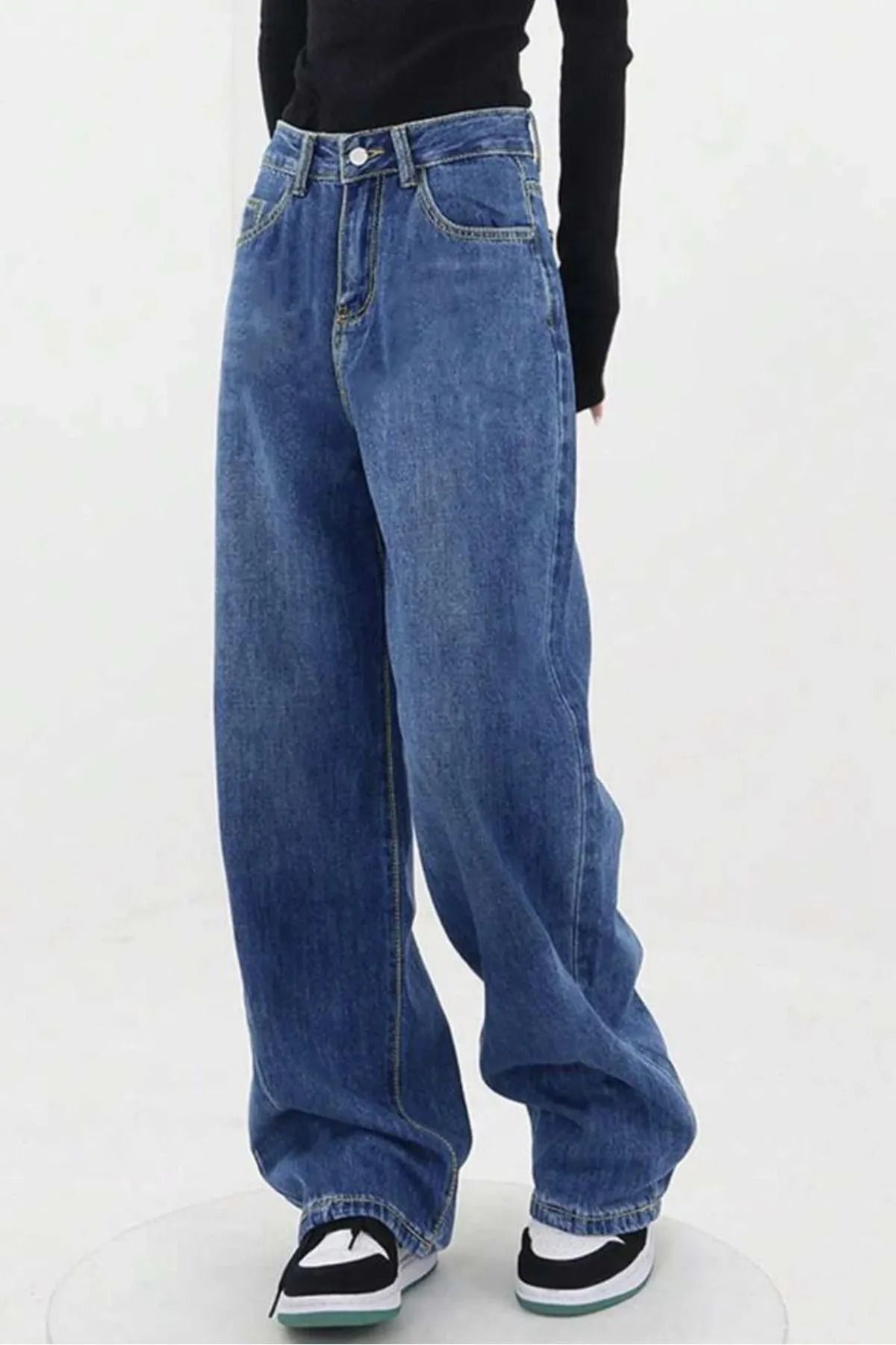 Gofeel Pofidi Blue Vintage Relaxed Baggy Jean