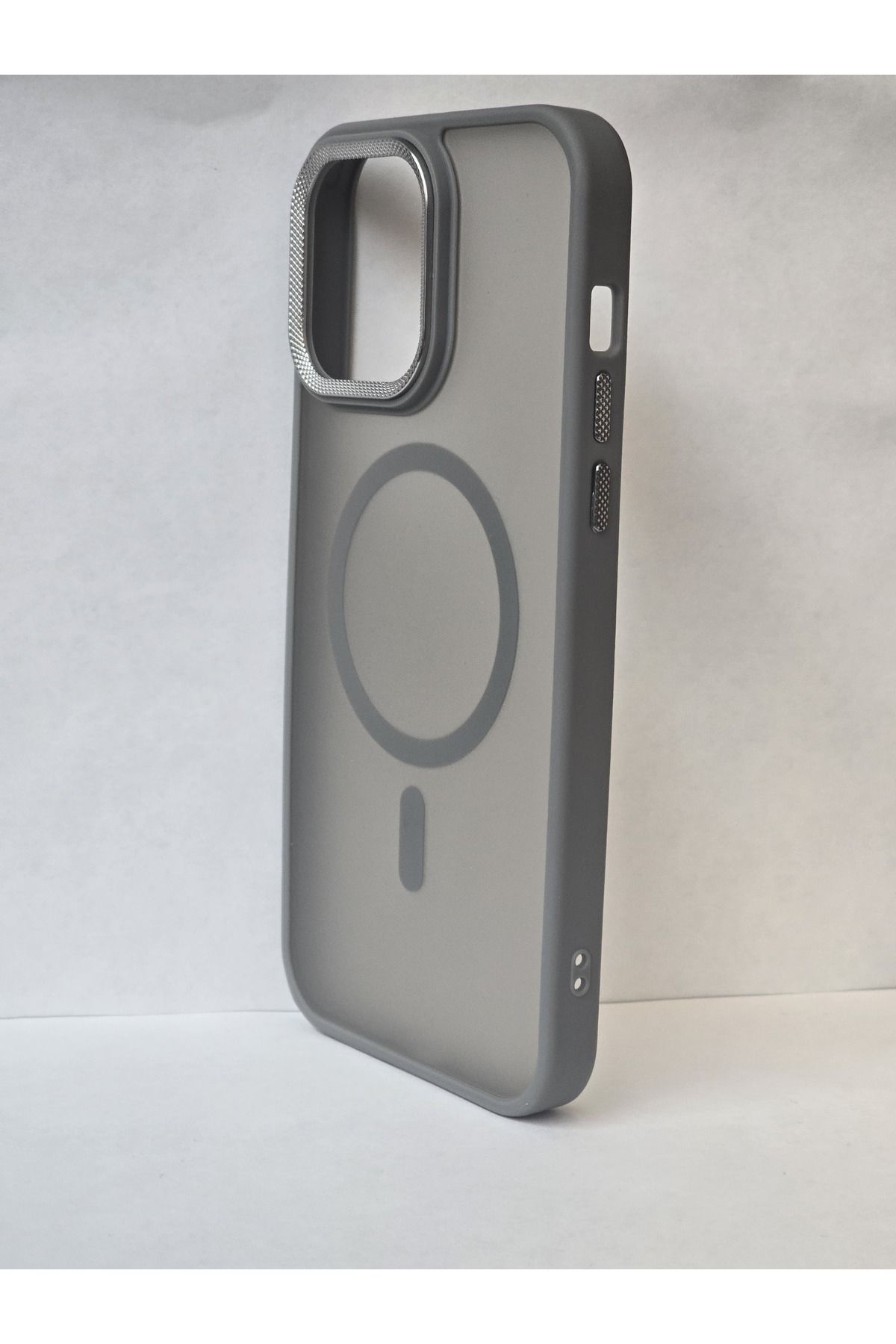 FATÖZ ACCESSORY iPhone 14 Pro Max Şeffaf Mor Detaylı MagSafe Kılıf