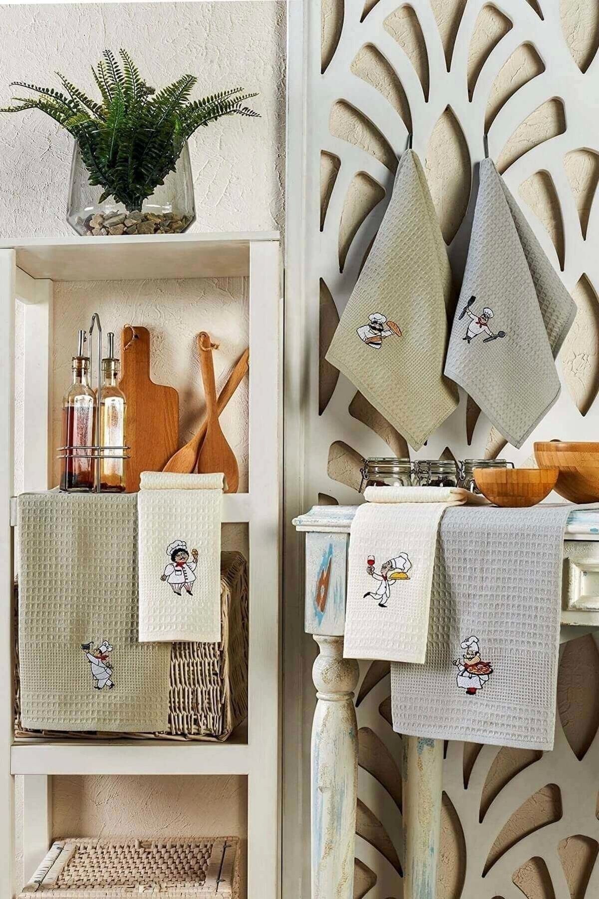 luz&pos 6 Parça Mutfak Kurulama Bezi 30 X 50 Cm Chef