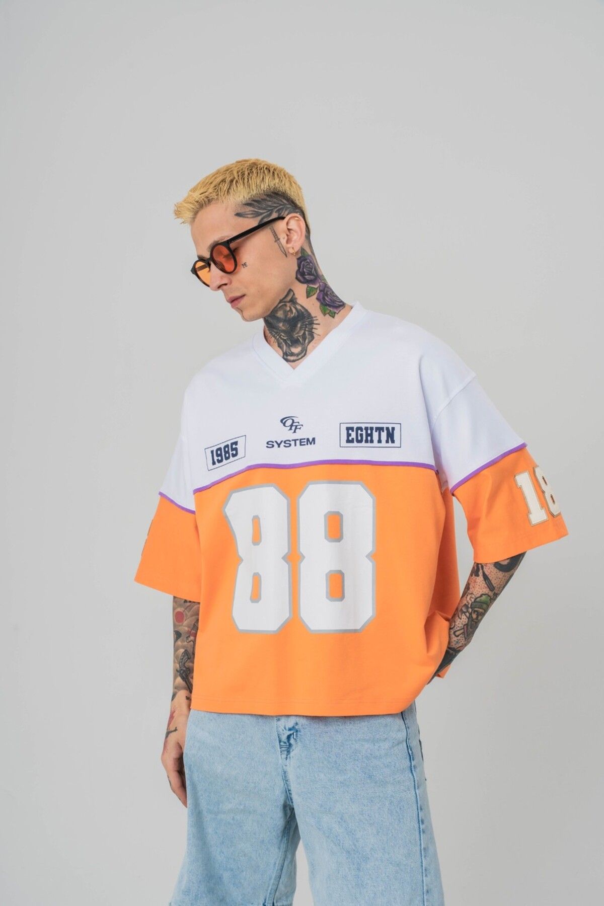 go gang own Eighty-Eight V Yaka Oversize T-shirt