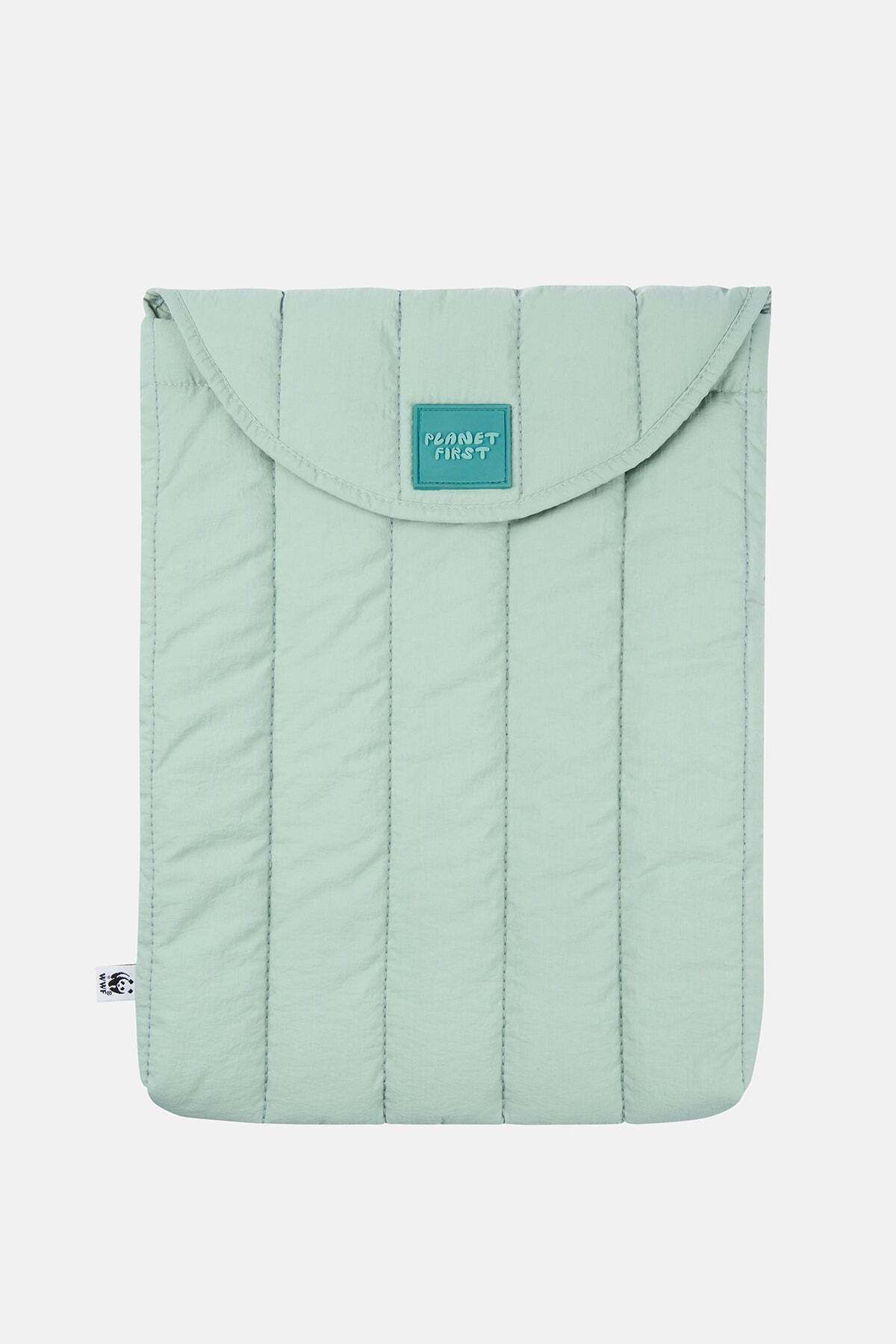 WWF Market Planet First Puffer Laptop Case - Mavi