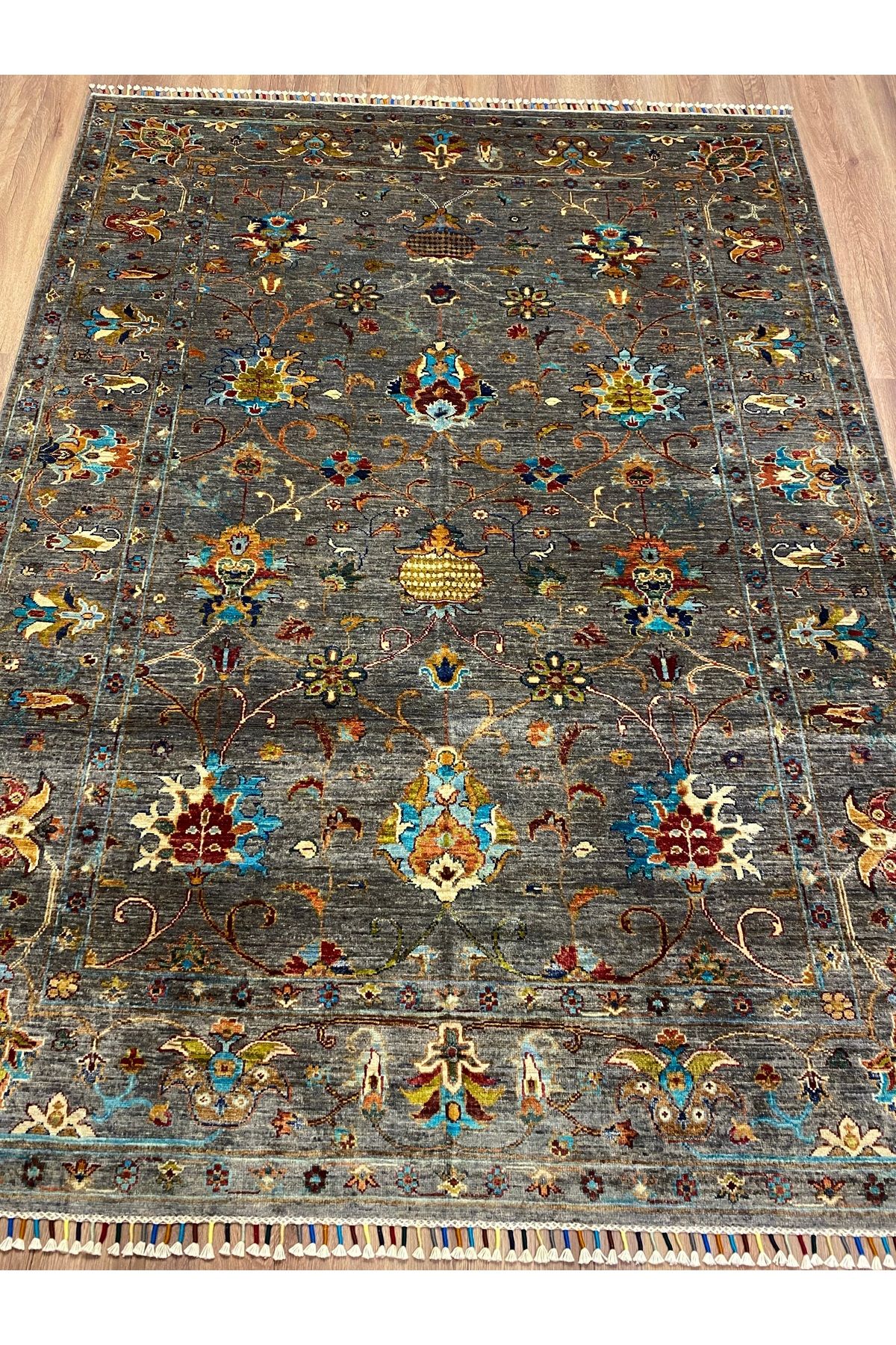 fethiyehalıkilim El Dokuma Afgan Sultani Halısı –%100 Yün %100 El Dokuma Naturel Dekoratif Halı El İşi Özgün Tasarım