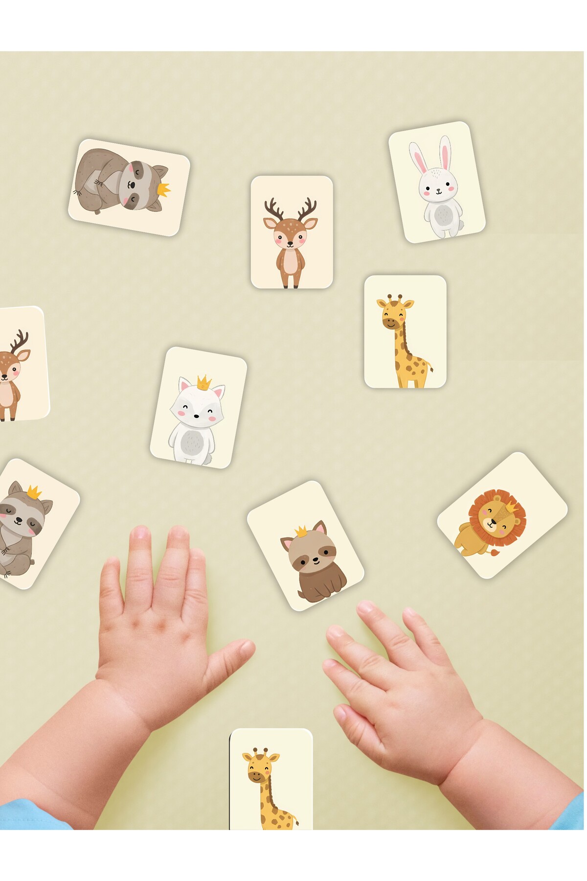 karbonsoft Zeka Kartları Ahşap Eğitici Hafıza Eşleştirme Oyunu Sevimli Hayvanlar Puzzle Oyuncak ( 5,5 x 7,5 CM) fotoğrafı 2 (önizleme)