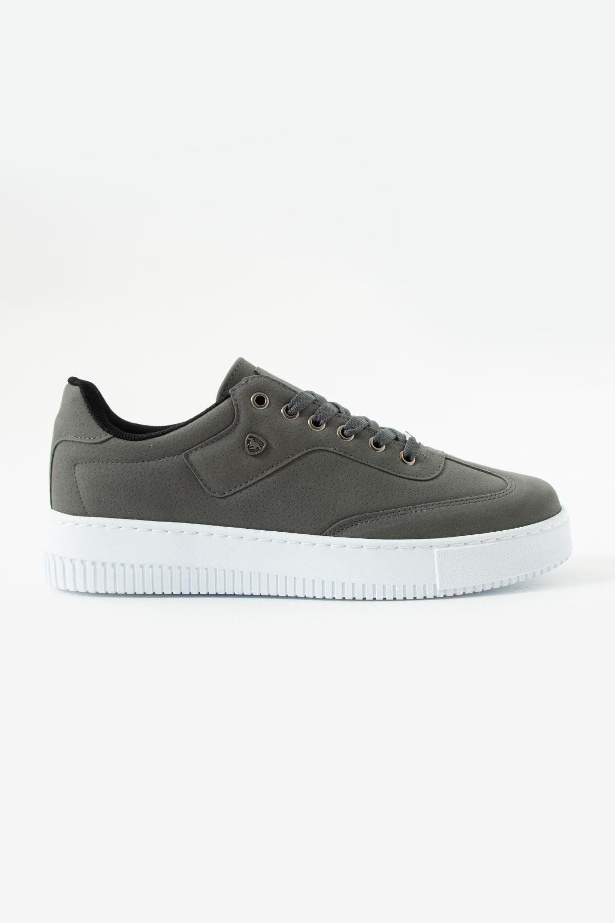 L.A Polo Süet Füme Renk Erkek Sneaker