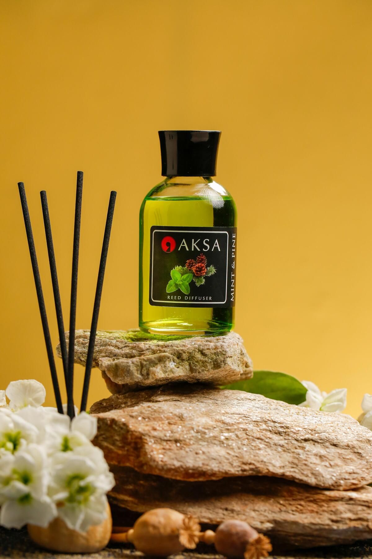 AKSA ESANS Bambu"Nane&Çam"Çubuklu Oda Kokusu 100 ml