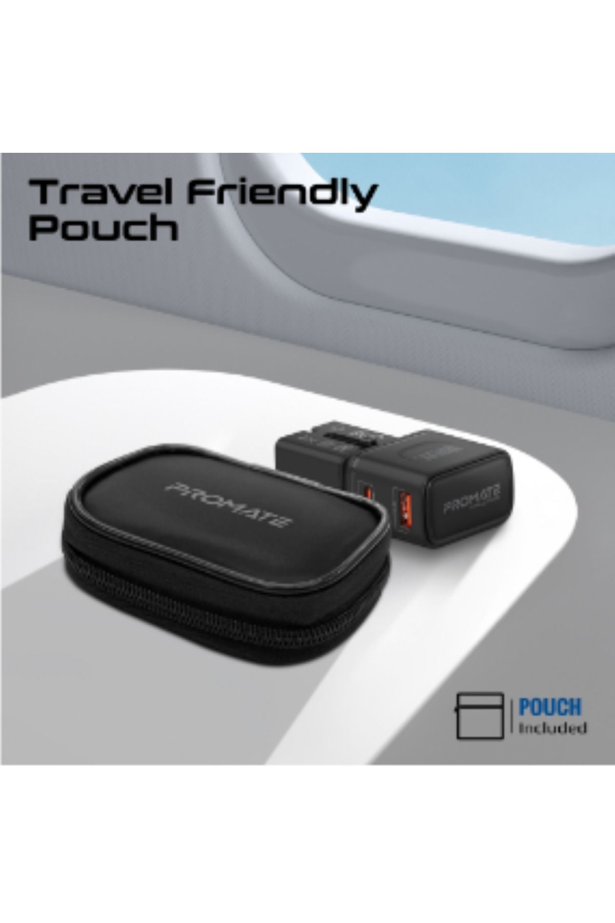 Promate-Promate TriPlug-PD35 - Multi-Port Universal Travel Adapter (US/UK/EU/AU) with USB-C Fast Charging 2