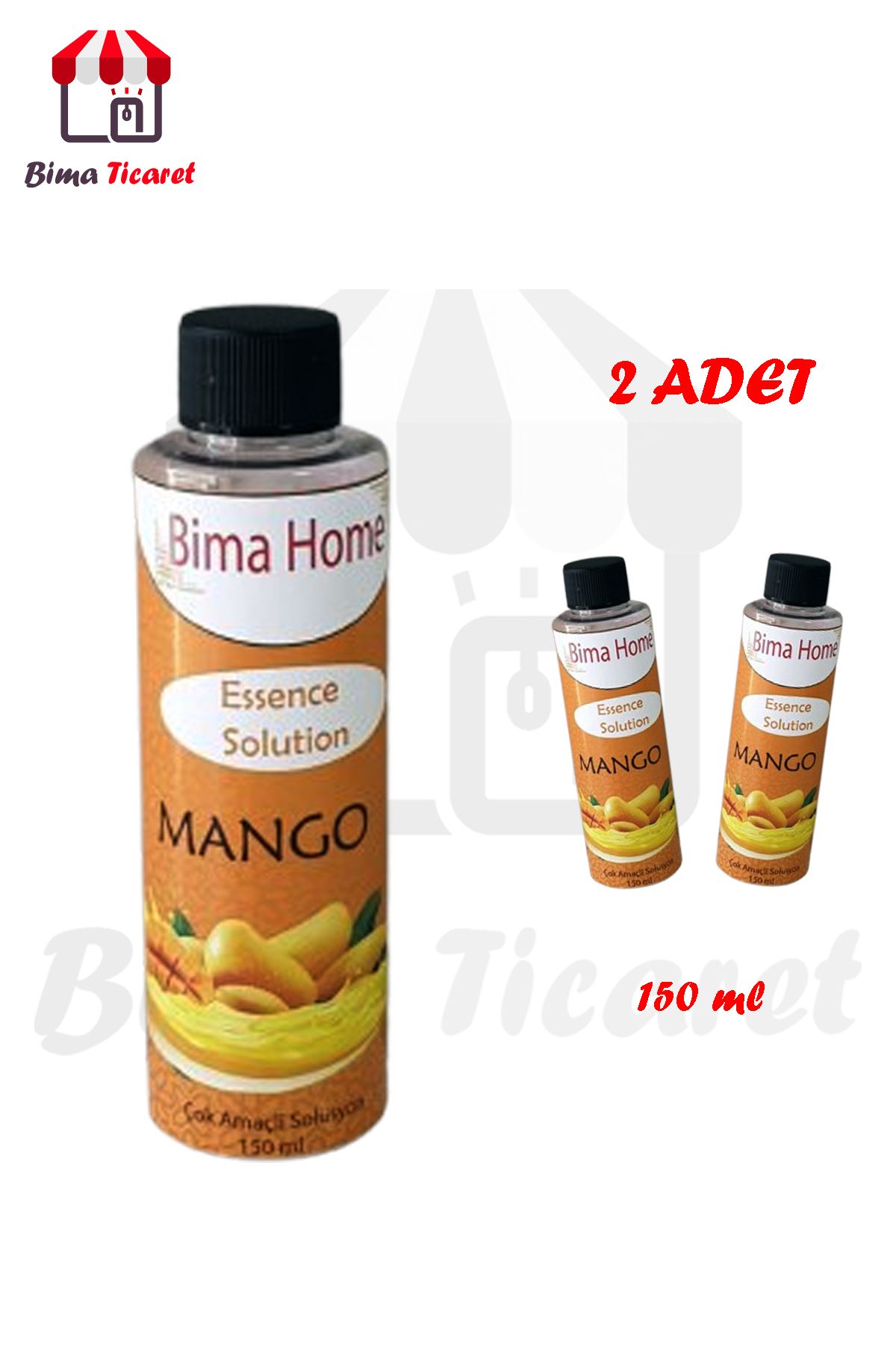 Bima Ticaret Orijinal 2 adet Geniş Alan Kokulandırma Makinesi Parfümü (Mango)