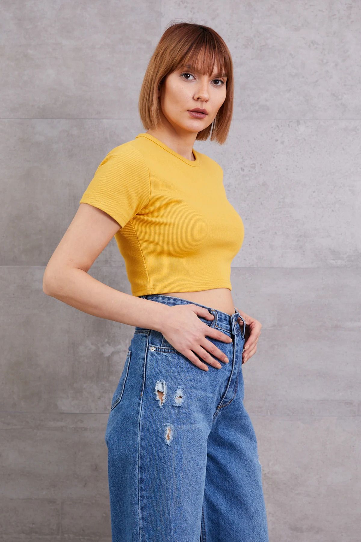 BERRU PAZARLAMA Fitilli Crop Body