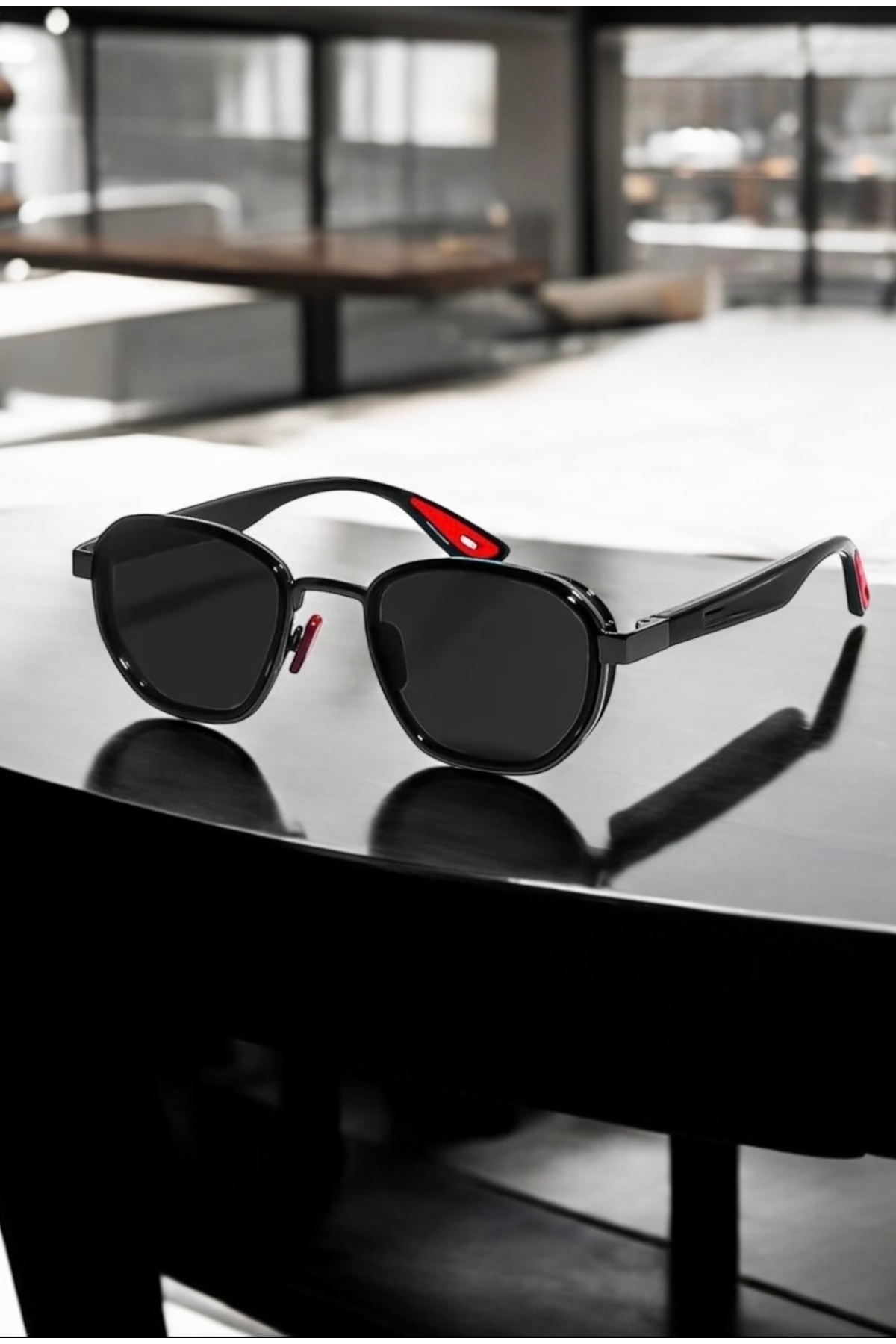 Roger Bacon  Siyah Erkek Güneş Gözlük Uv400 Koruma - Görsel 6