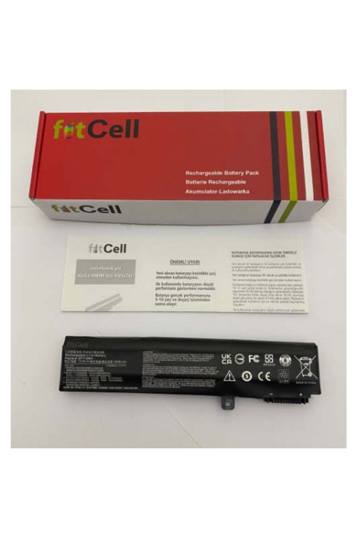 FITCELL Msi GL72 6QD-201TR GL72 6QE-1028XTR GP72M 7REX(Leopard Pro)-1603XTR uyumlu Nb Batarya Pil