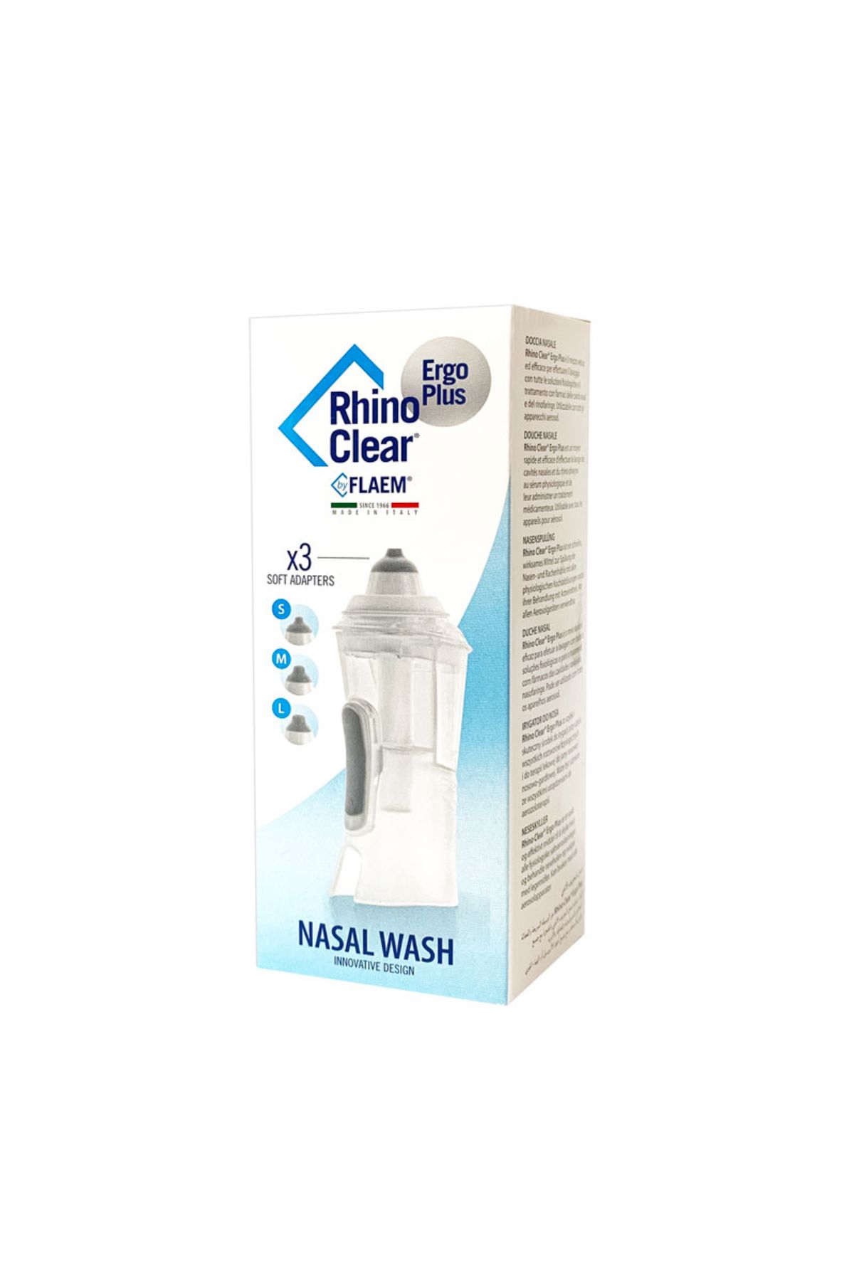 FLAEM-FLAEM Rhino Clear Ergo Plus nasal irrigator compatible with compressor aerosol devices 3
