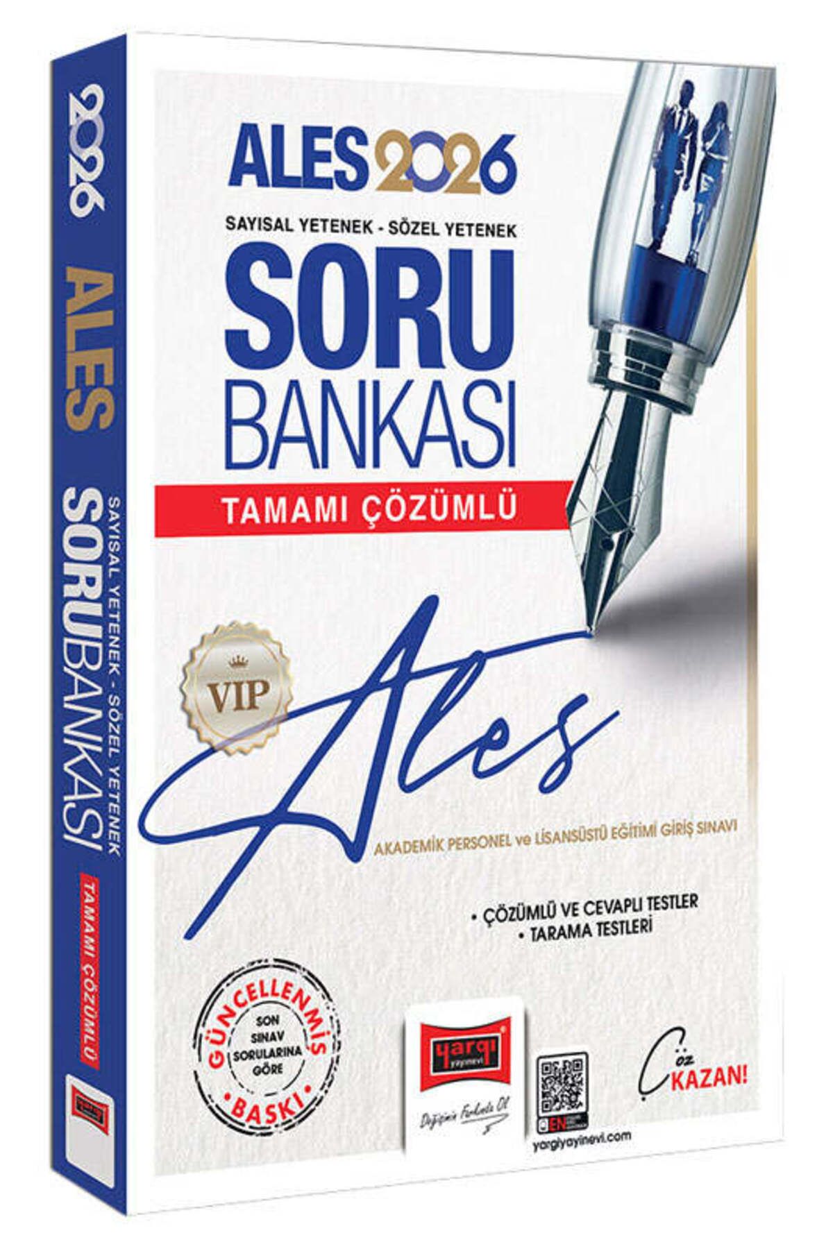 Yargı Yayınları Yargı Yayınları 2026 ALES VIP Sayısal-Sözel Yetenek Tamamı Çözümlü Soru Bankası