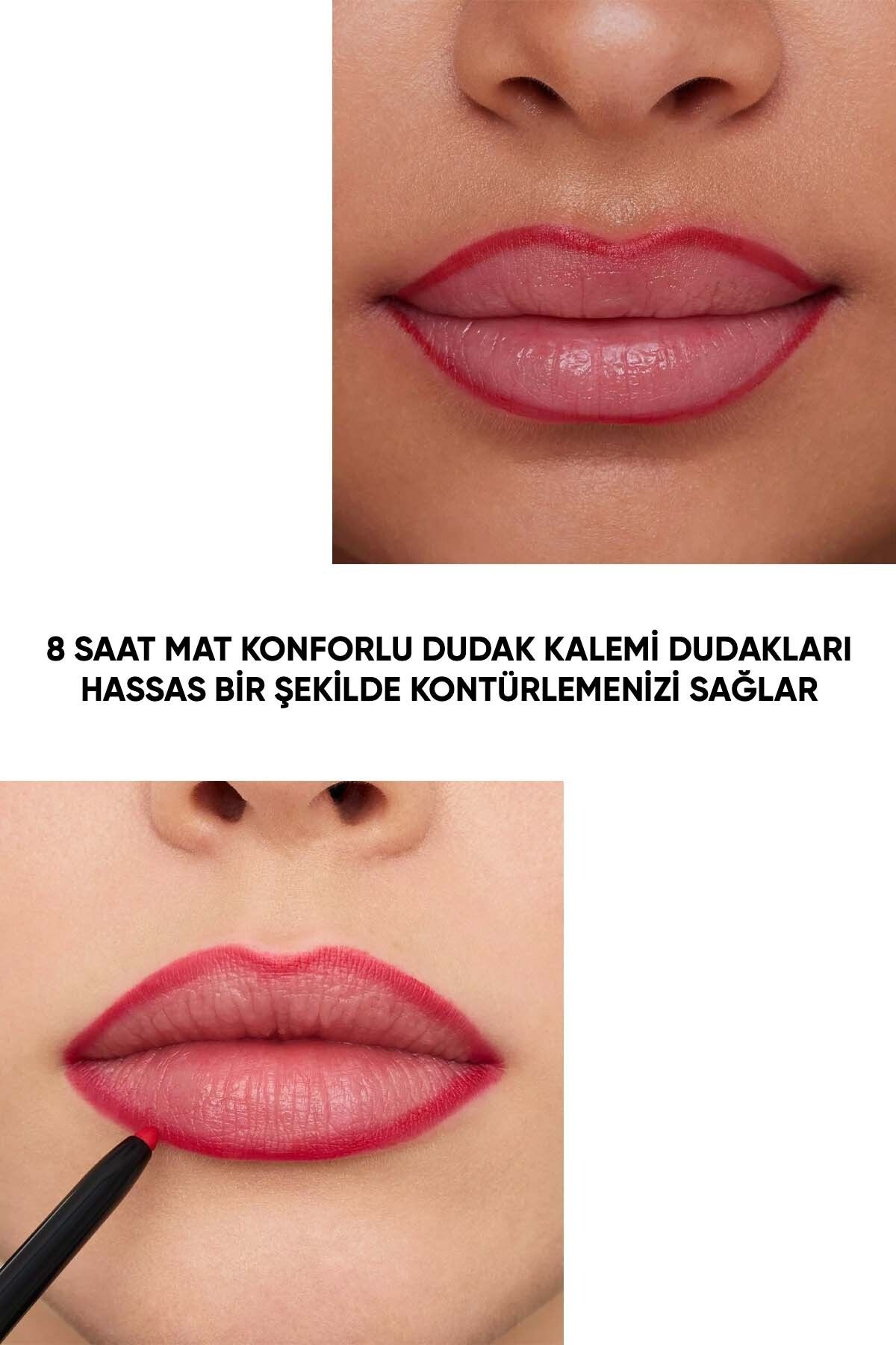 خط لب 8H MATTE COMFORT LIPLINER LIP 07 کلاسیک RED Essence