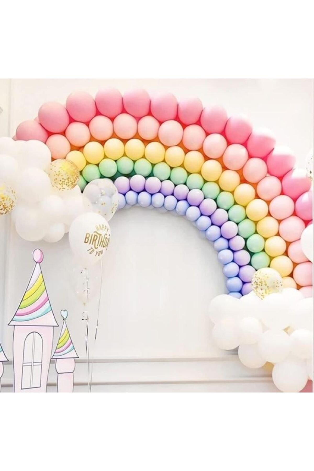 Papatya Party GÖKKUŞAĞI MİNİ BALON SETİ 5''12,7cm