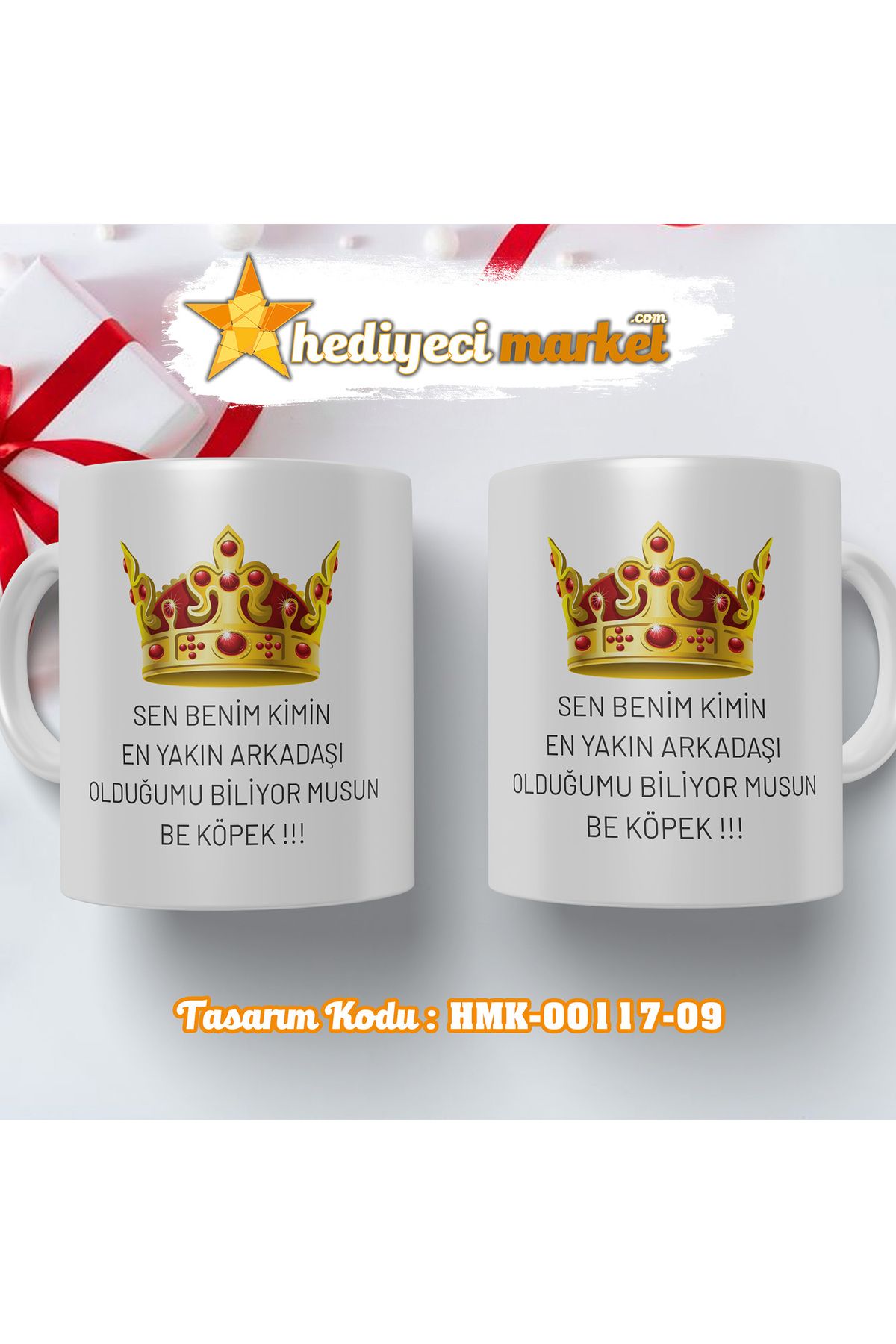 Hediyeci Market Prens Karakter Temalı Beyaz Kupa Bardak - HMK-00117-09