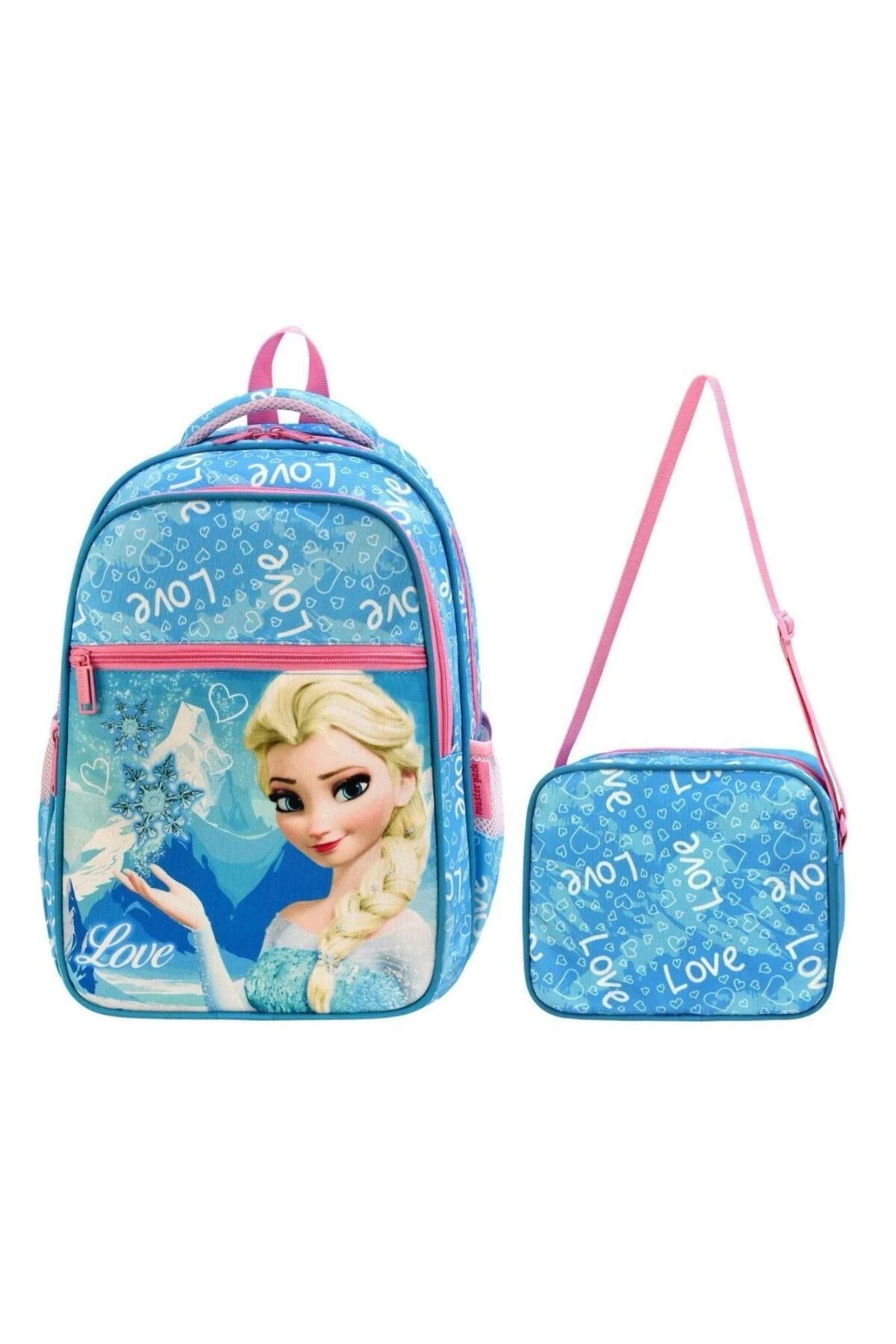 great bags Pembe Renk Kız Çocuk Ortopedik İlkokul Sırt Çantası Ve Beslenme Çantası, İlk Okul Çantası