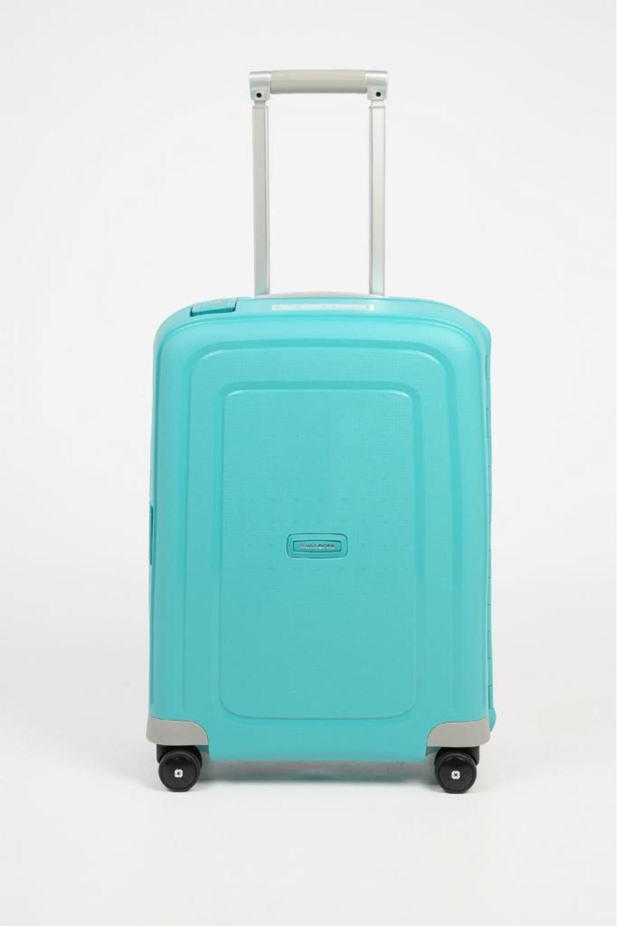 Samsonite S'Cure 55cm Kabin Boy Valiz Aqua Blue