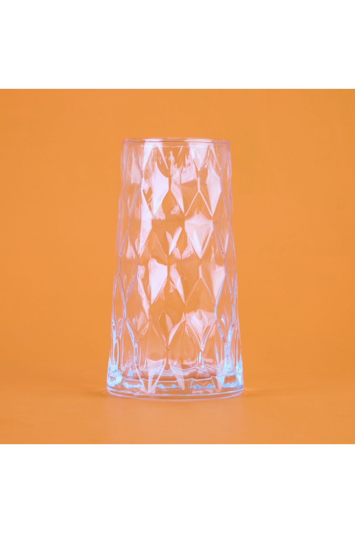 İpek İpek Kafes Cam Bardak - Şeffaf - 520 ml