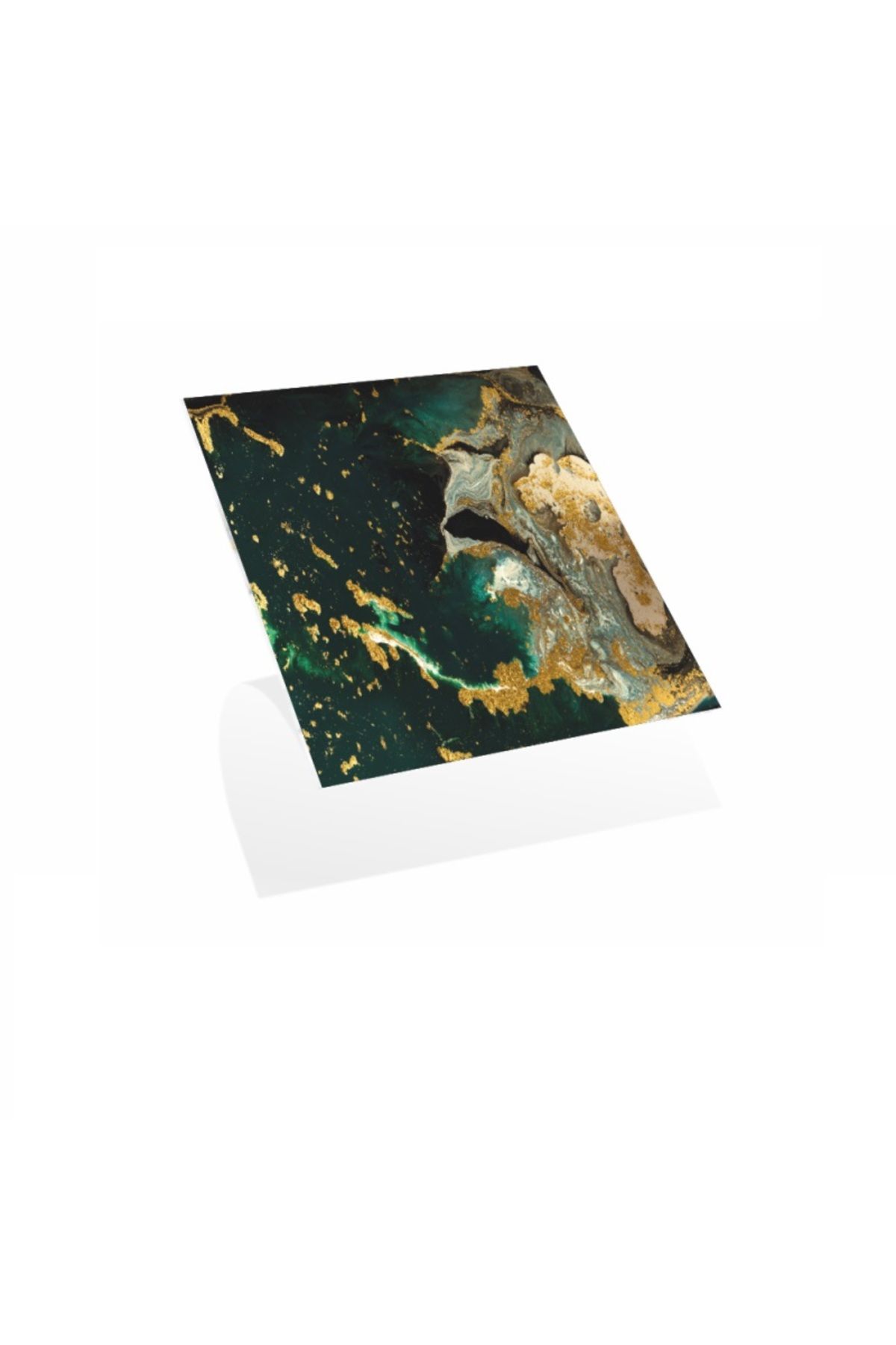RiverWorld River World 4'lü Paket 30 cm x 30 cm Ebatında Green Edition Model Yapışkanlı PVC Yer Karosu