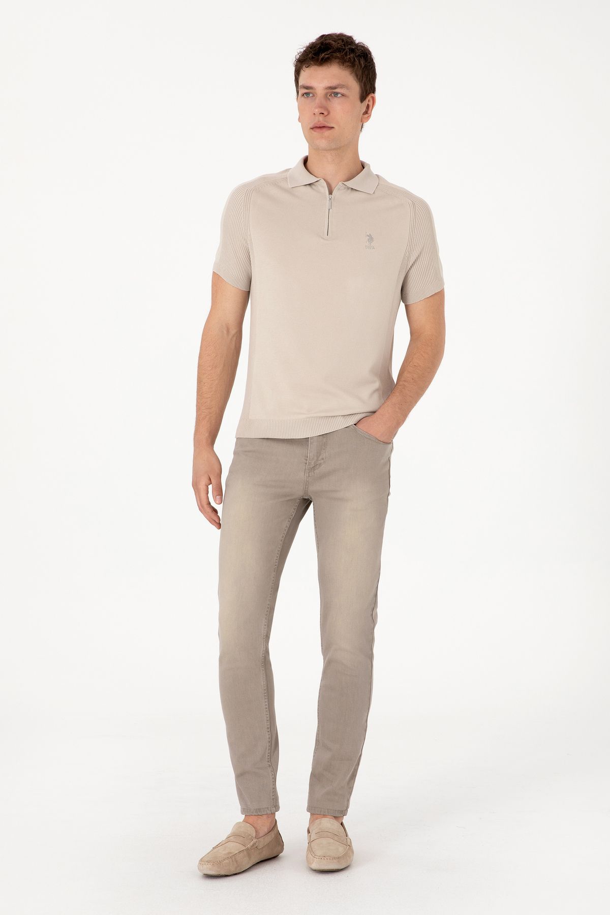 U.S. Polo Assn. Erkek Taş Jean Pantolon 50297830-VR049