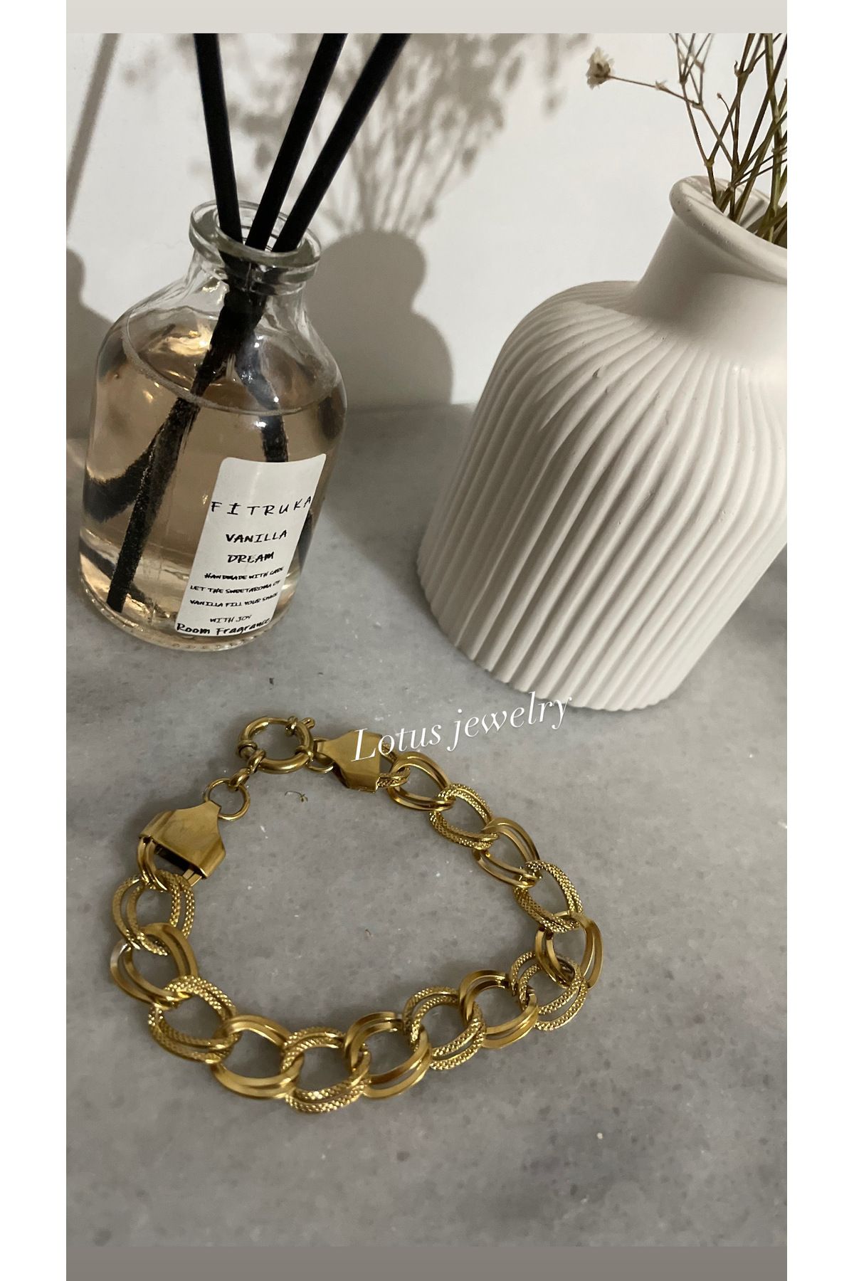 Lotus Jewelry Samanyolu bileklik paslanmaz çelik