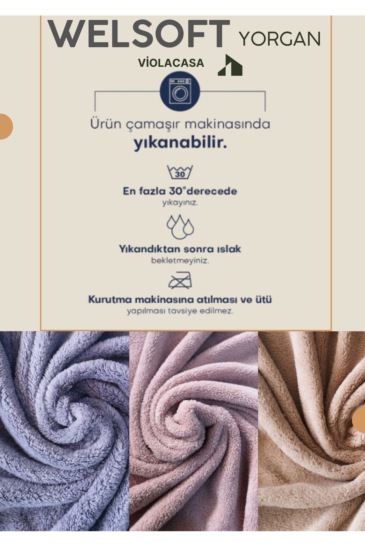 Soft Line Tek Kişilik Welsoft Yorgan Gri - 2