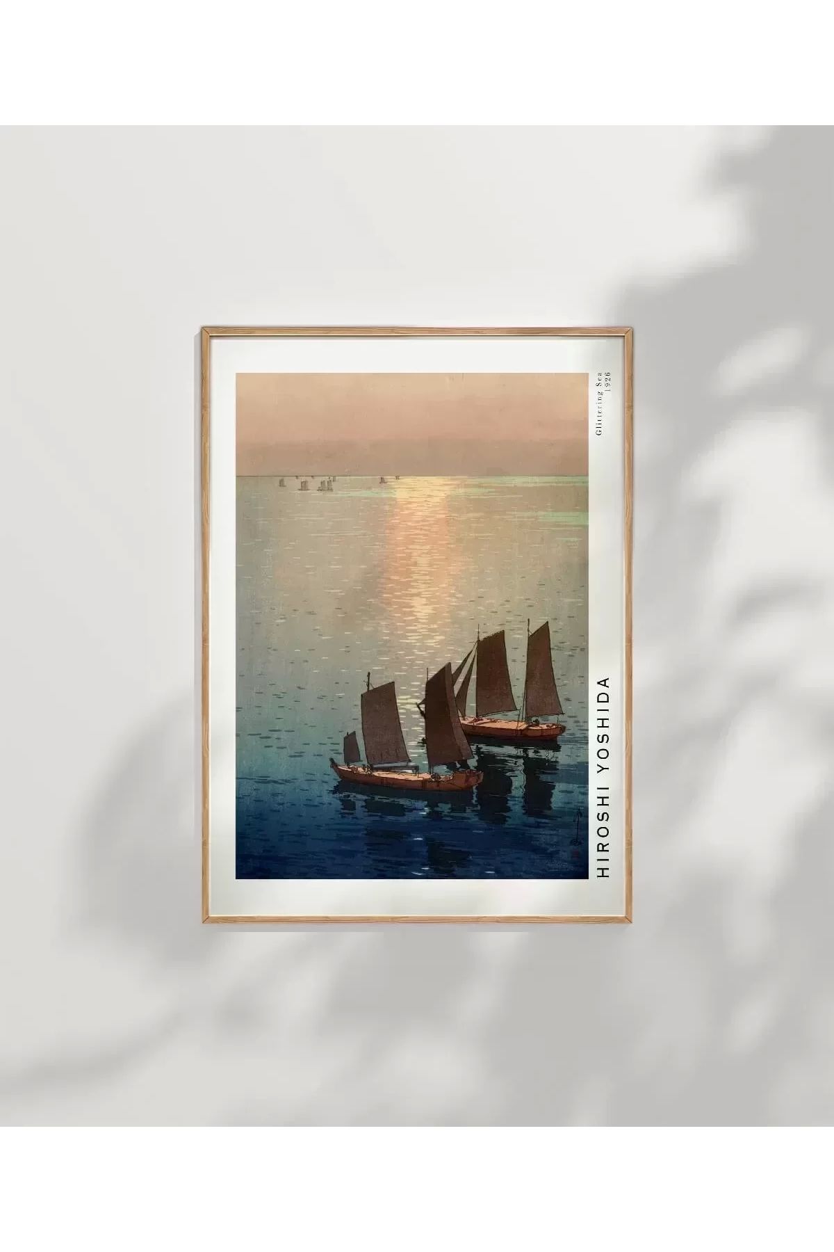 VOGLOO Çerçevesiz Poster Hiroshi Yoshida Işıltılı Deniz