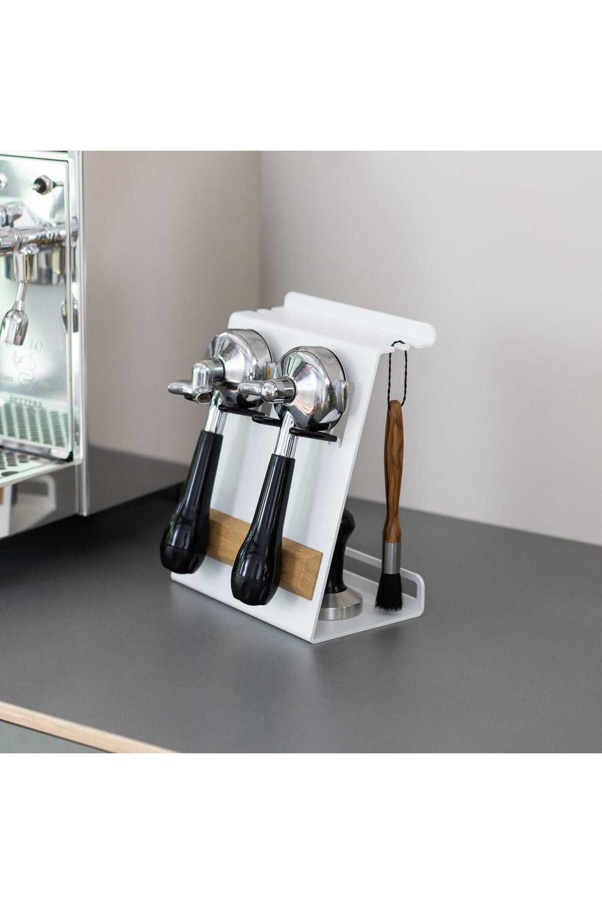 Nindes Portafiltre, tamper ve kahve aksesuarları için barista panosu , Kahve Ekipmanı Organizeri-10