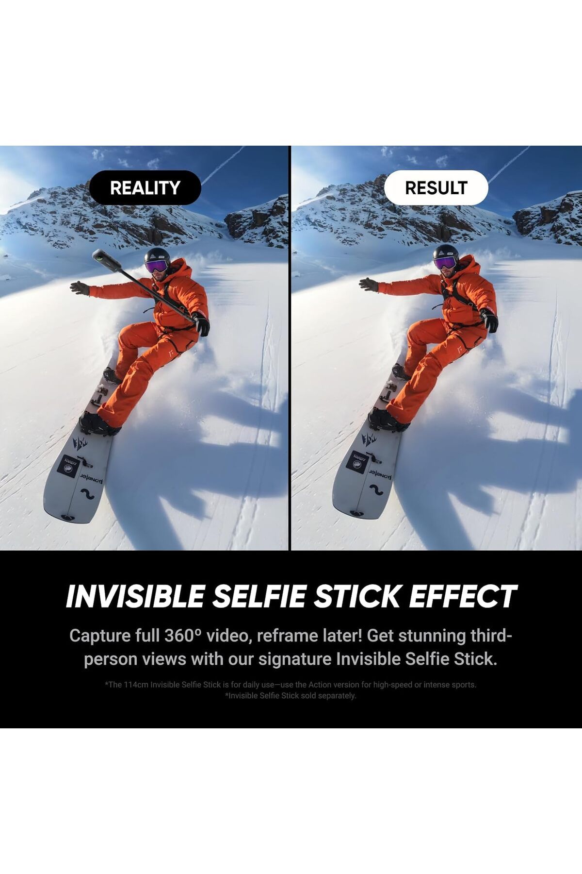 Insta360-X5 8K30fps Action Camera | 360° Video | 360° Capture | Up to 3 Hours Battery Life | Black 3