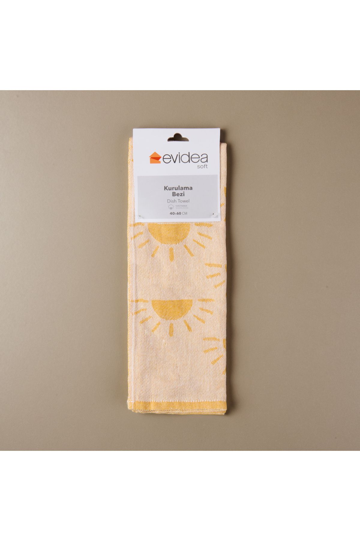Evidea Soft Sun Kurulama Bezi - Sarı - 40x60 cm