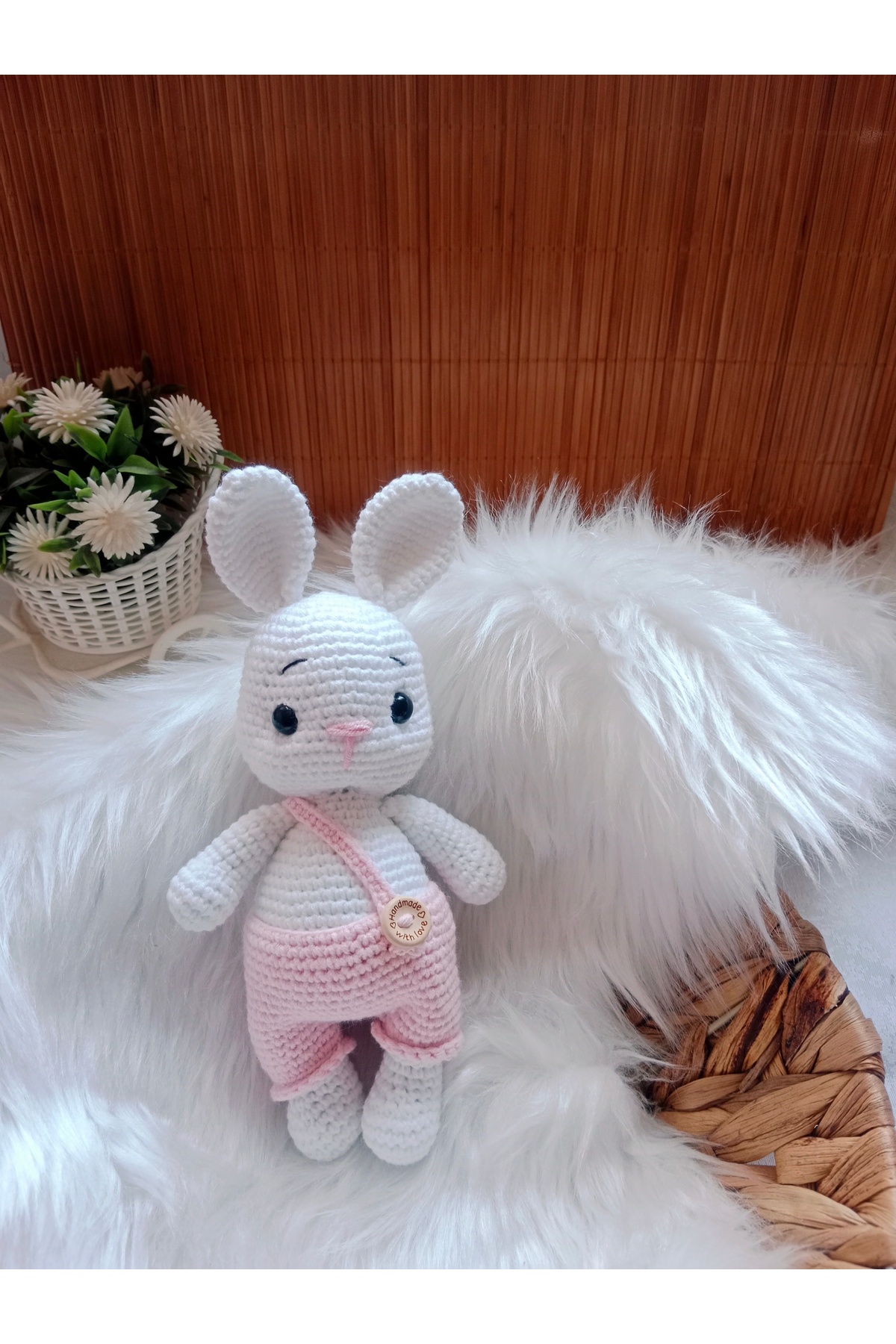 SR HOBİ Amigurumi Tulumlu Tombul Tavşan - Fiyatı, Yorumları