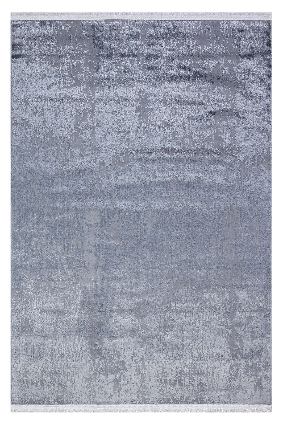 SEVENHILL Picasso 1007 Antrasit Sanatsal Desenli Salon Yatak Odası Halısı Kaymaz Tabanlı