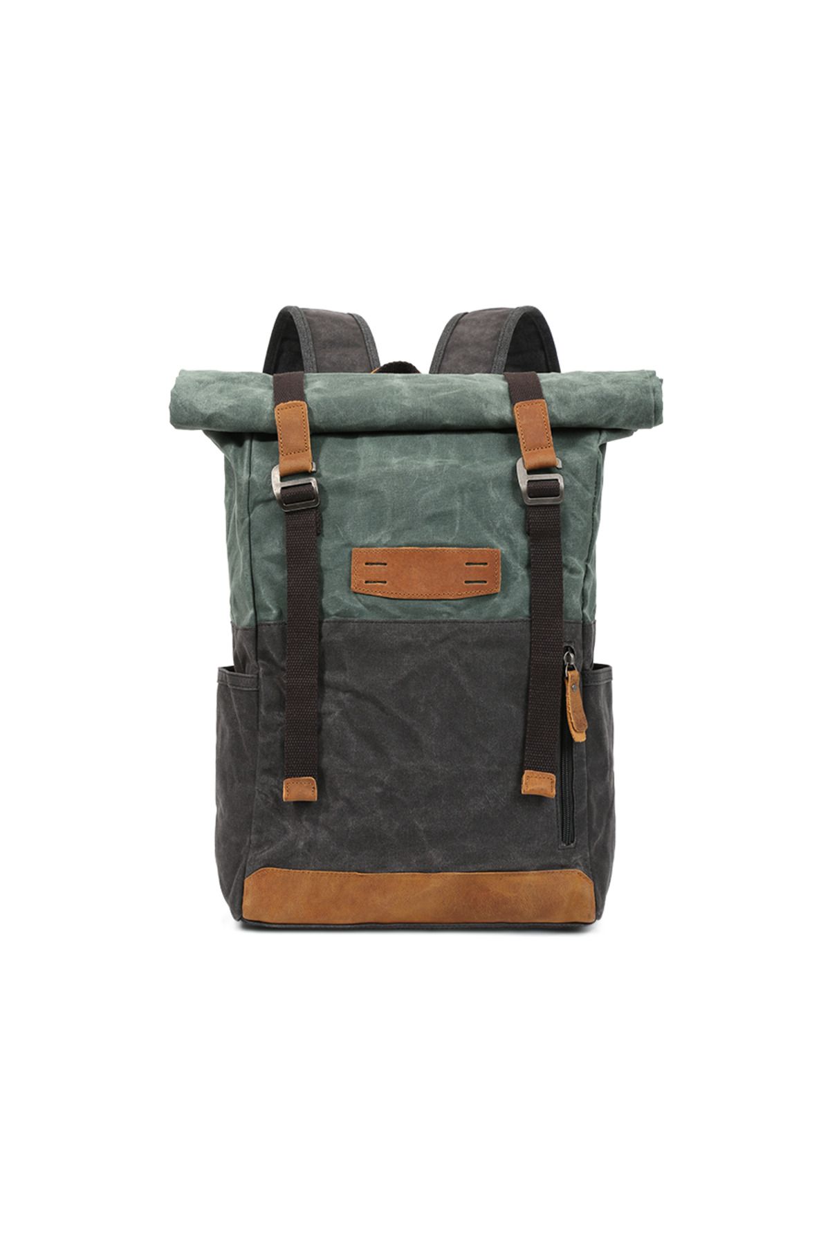 JOLAR.-Rucsac din canvas, pentru calatorii, drumetii, compartiment laptop, rezistent la apa, unisex, JOLAR. 1