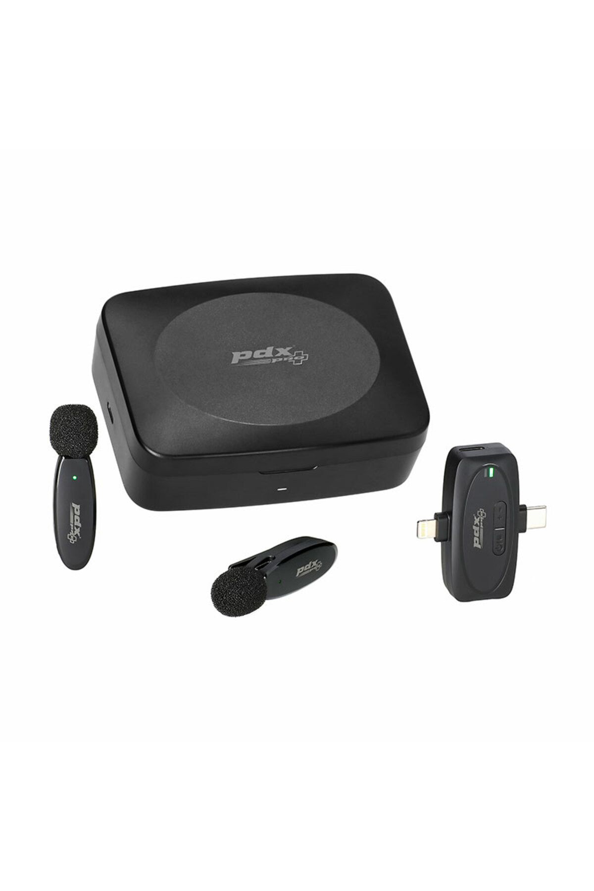 pdx plus ,V10 Wireless, ikili Kablosuz Yaka Mikrofonu