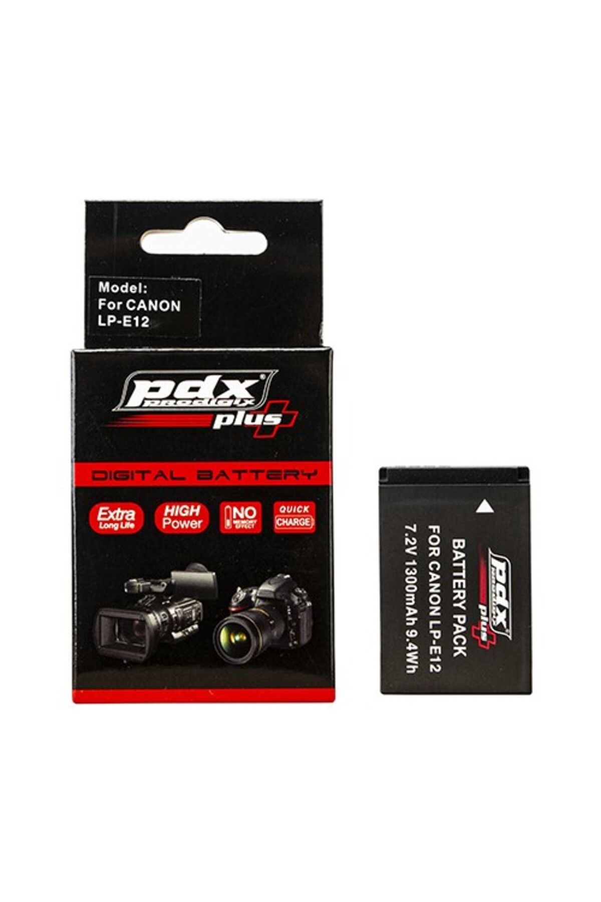 pdx plus ,Canon için yedek LP-E12 Fotoğraf Makinesi Bataryası.