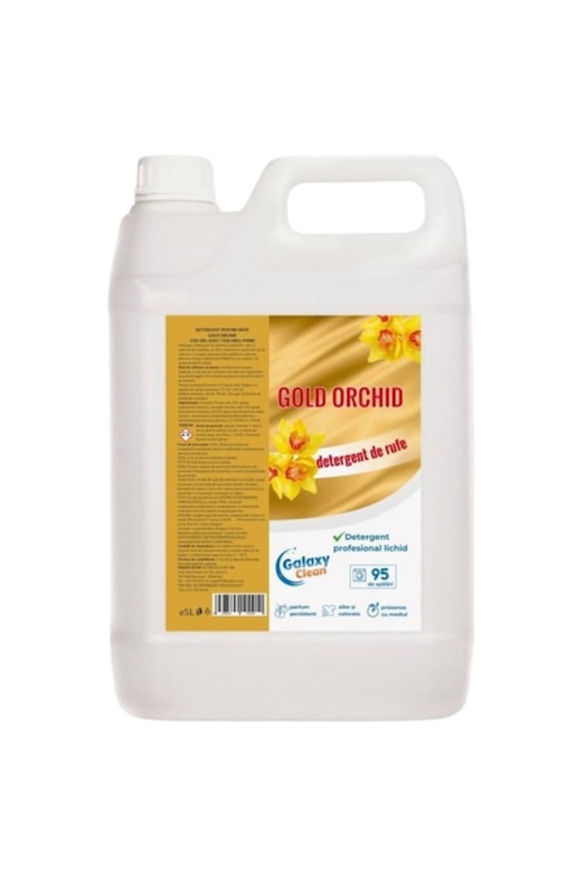 Galaxy Detergent Lichid De Rufe Concentrat, Persistent Si Parfumat, Gold Orchid, 95 De Spalari, 5l - One Size