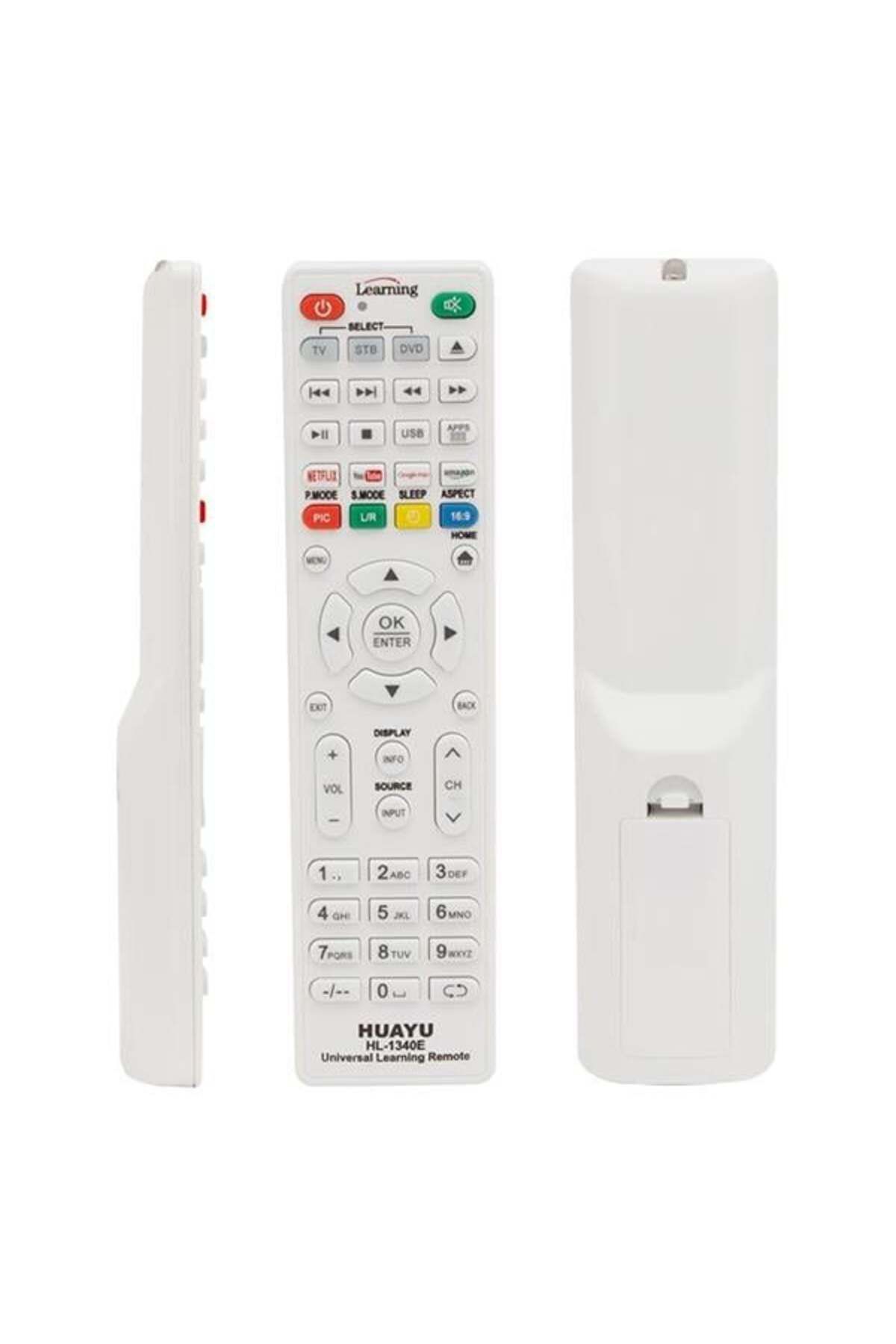 feifei Huayu Hl-1340E Tv-Lcd-Uydu-Dvd Öğrenebilen Netflix-Youtube-Amazon Tuşlu Akıllı Kumanda