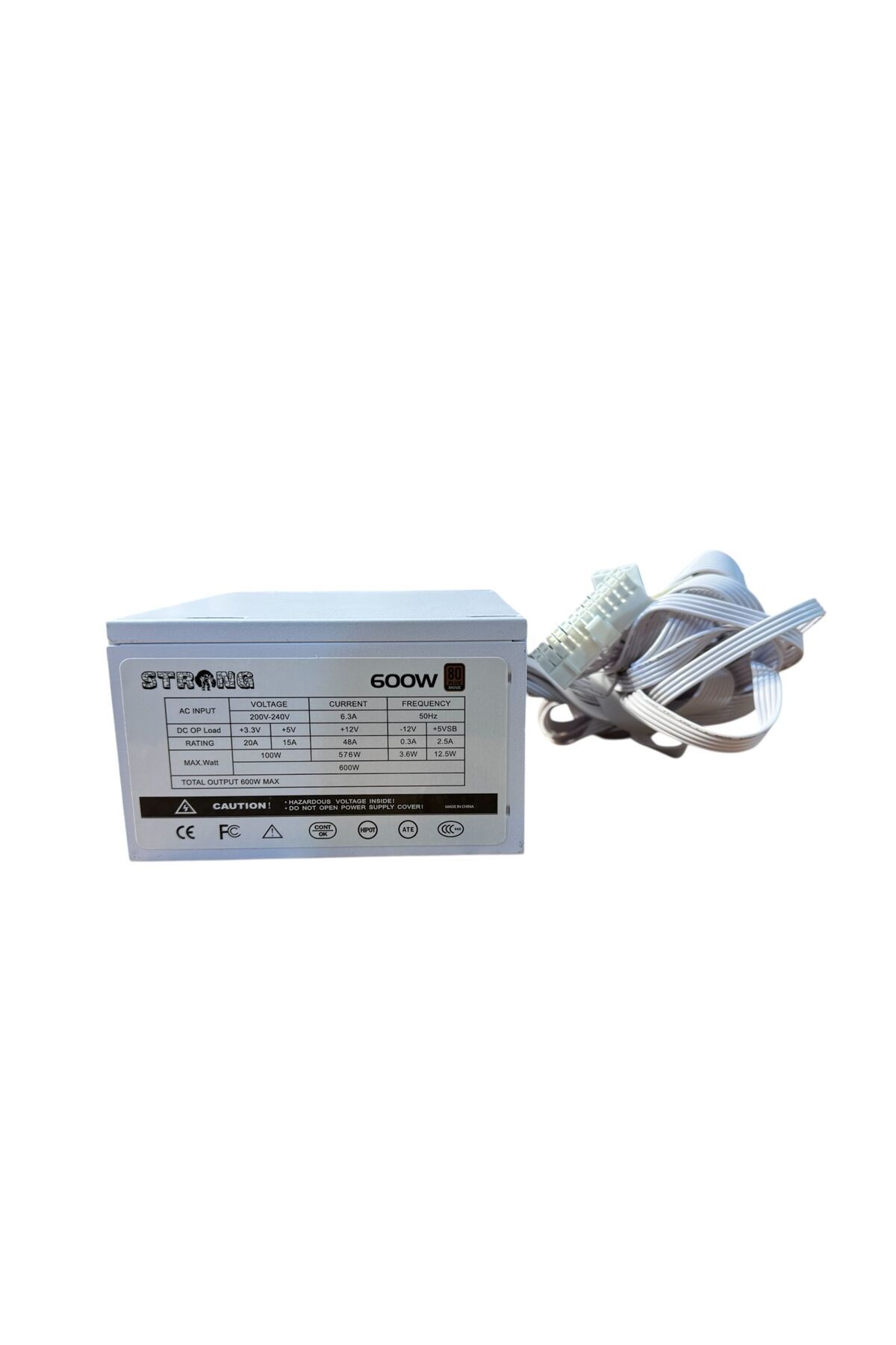 Strong ST600 600W 80+ Bronze Apfc Beyaz Power Supply Güç Kaynağı