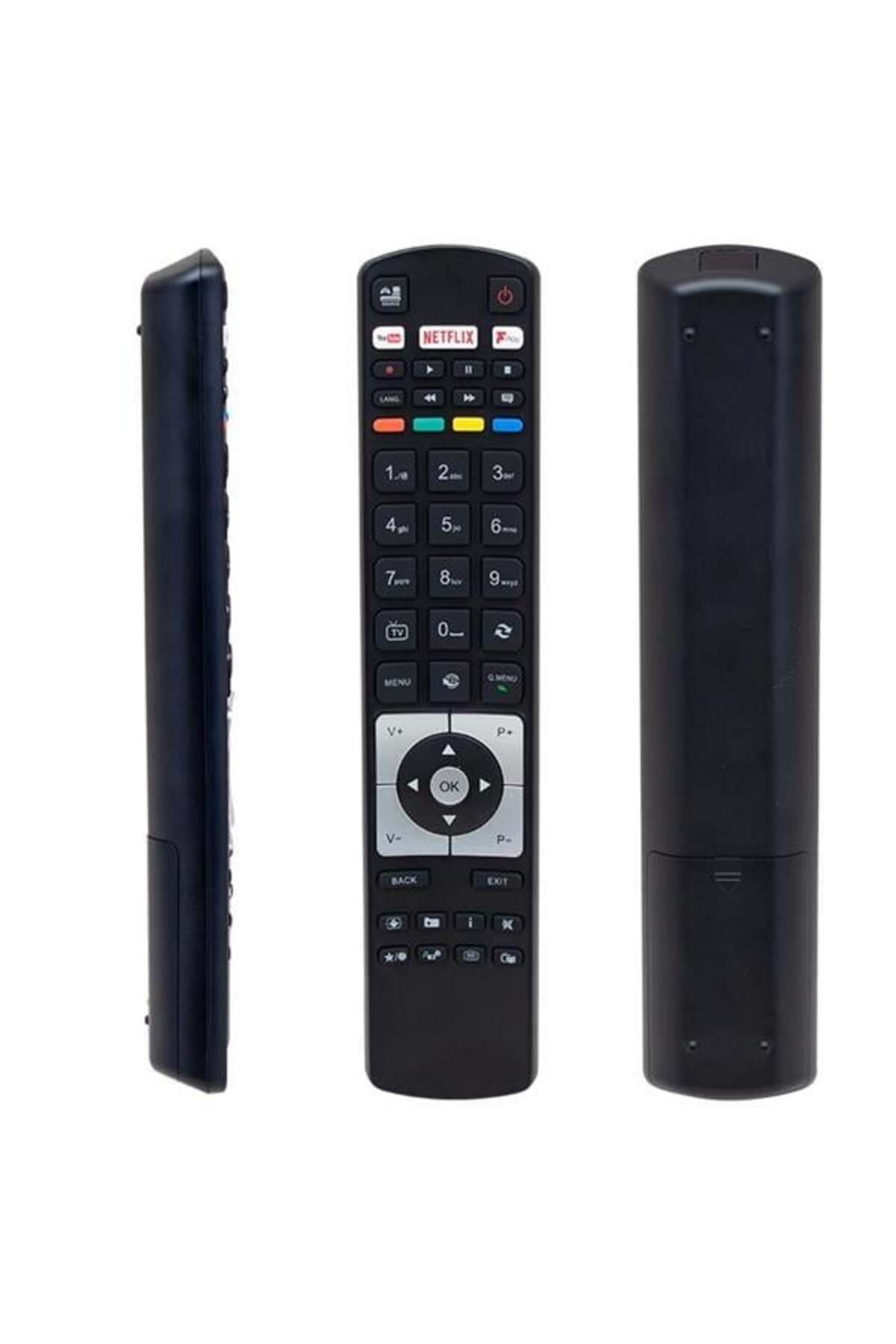 DENİZBİLİŞİM Vestel Rc 5118F Black Fplay Netflix-Youtube-Play Tuşlu Lcd-Led Tv Kumanda