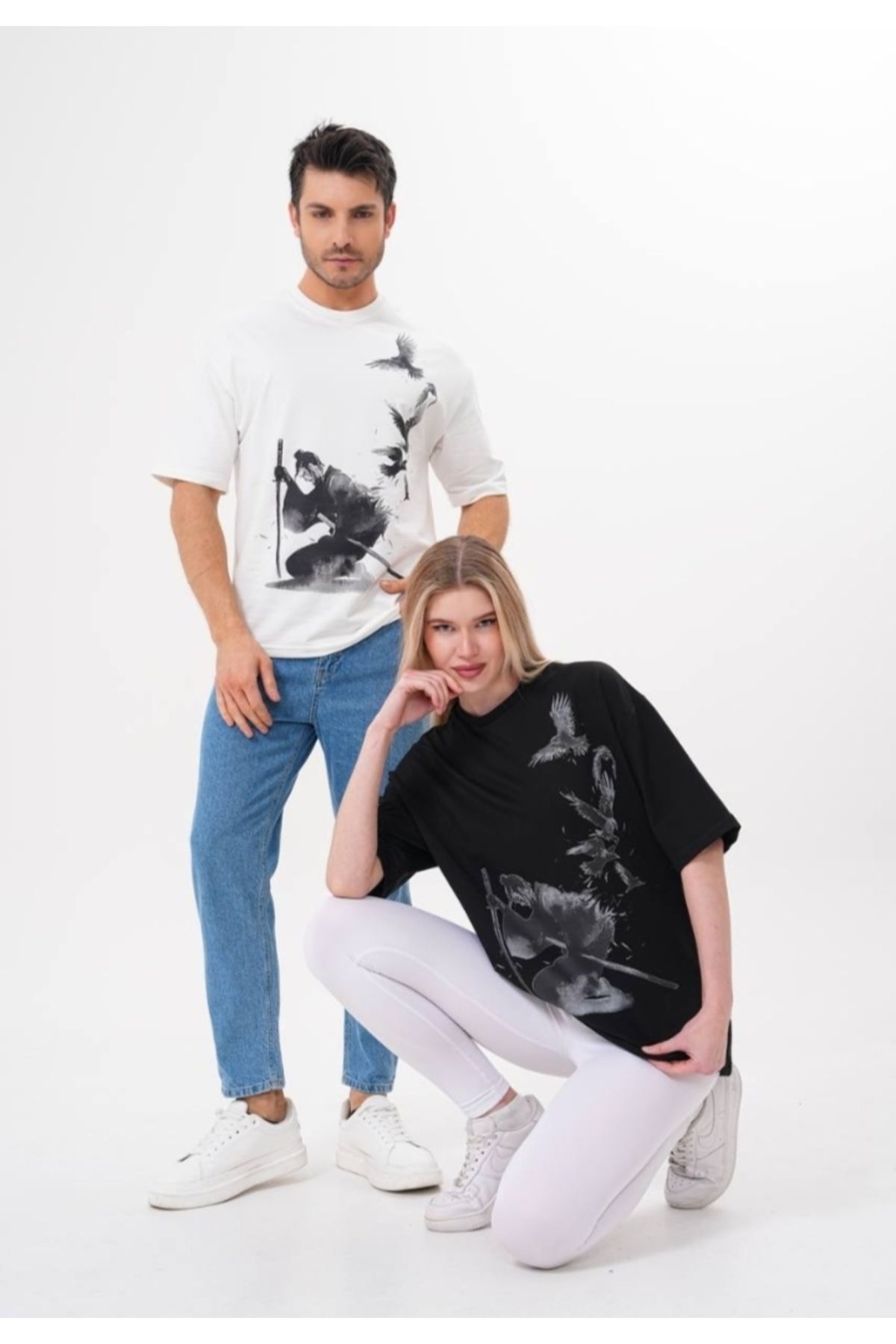 sümel butik Unisex Oversize Geniş Kalıp T-shirt