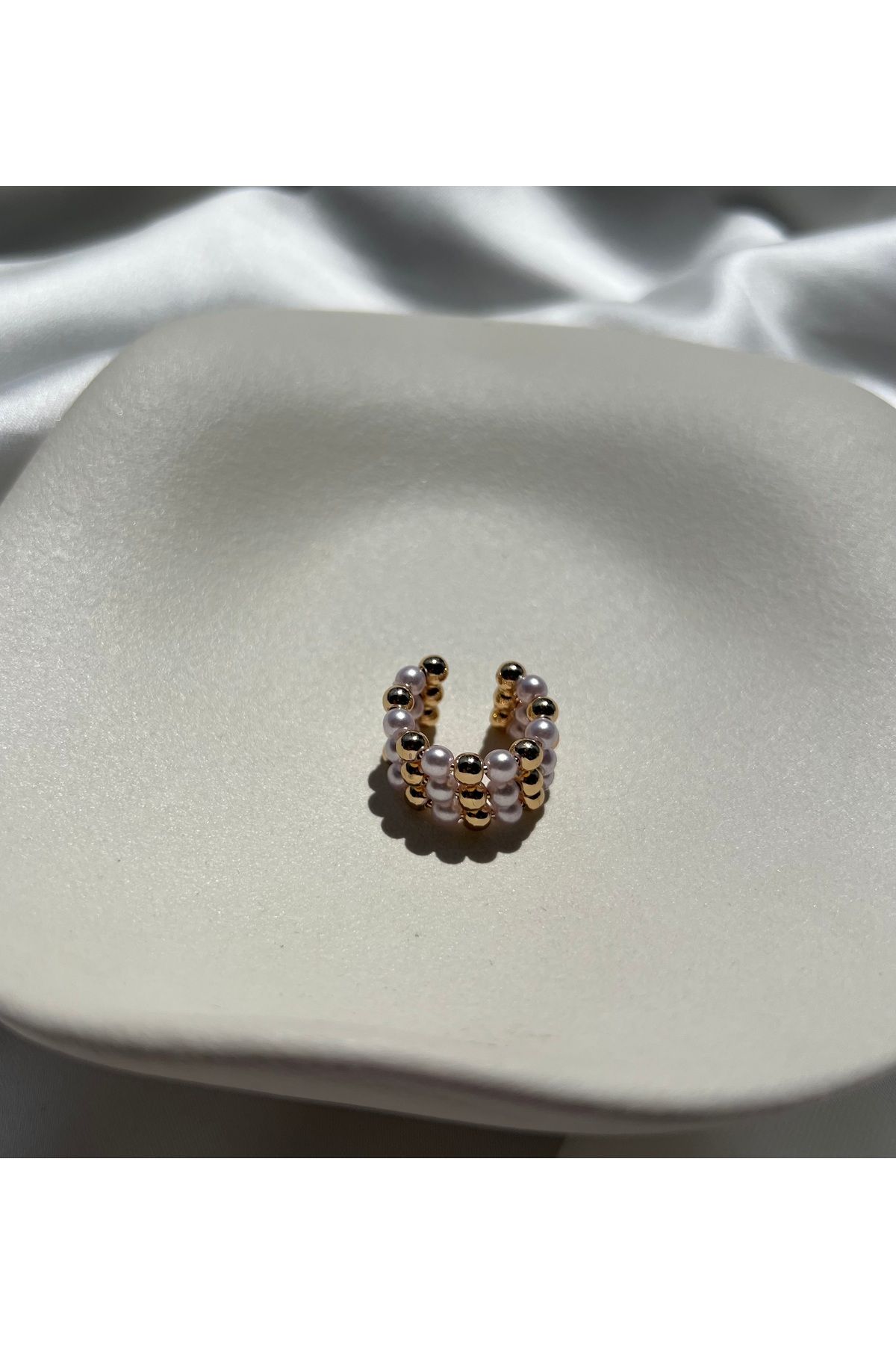 SİSİ Çelik Earcuff kıkırdak küpe tekli