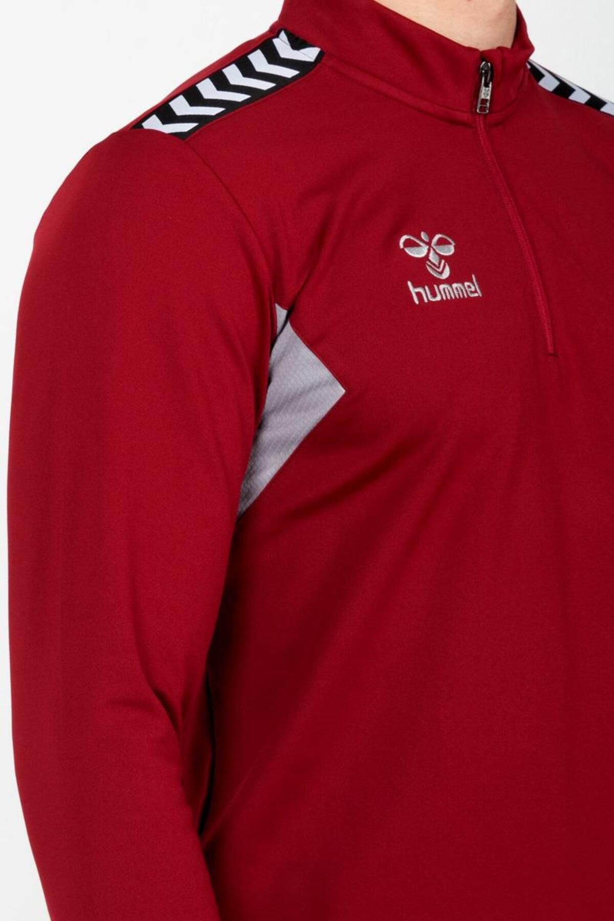hummel-Автентичен тренировъчен горнище в бордо червено 6