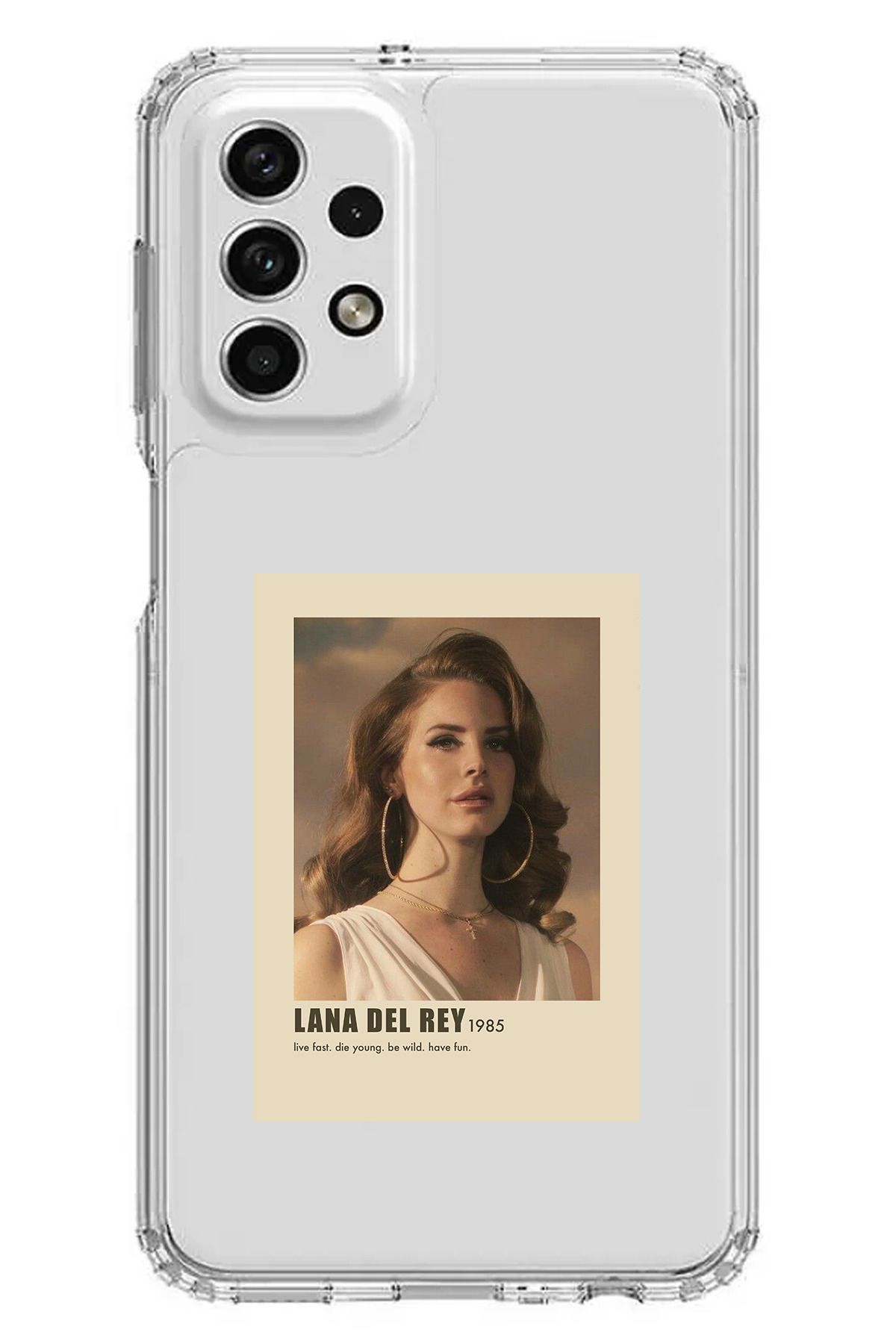 TechTree Samsung Galaxy A73 Uyumlu Lana Del Rey Tasarımlı Şeffaf Silikon Kılıf