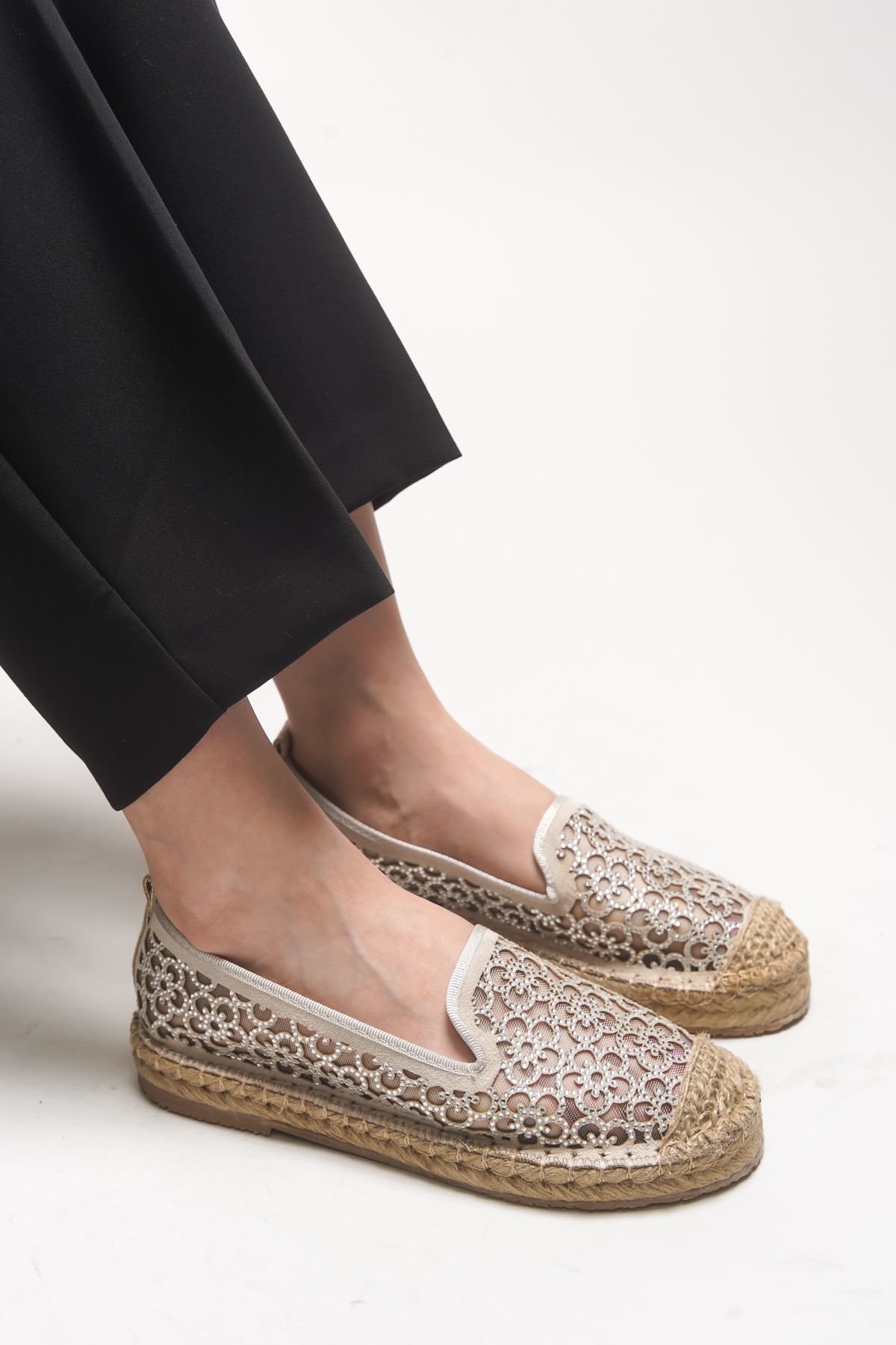 Riccon Jehyeth Kadın Espadril 00128 Bej