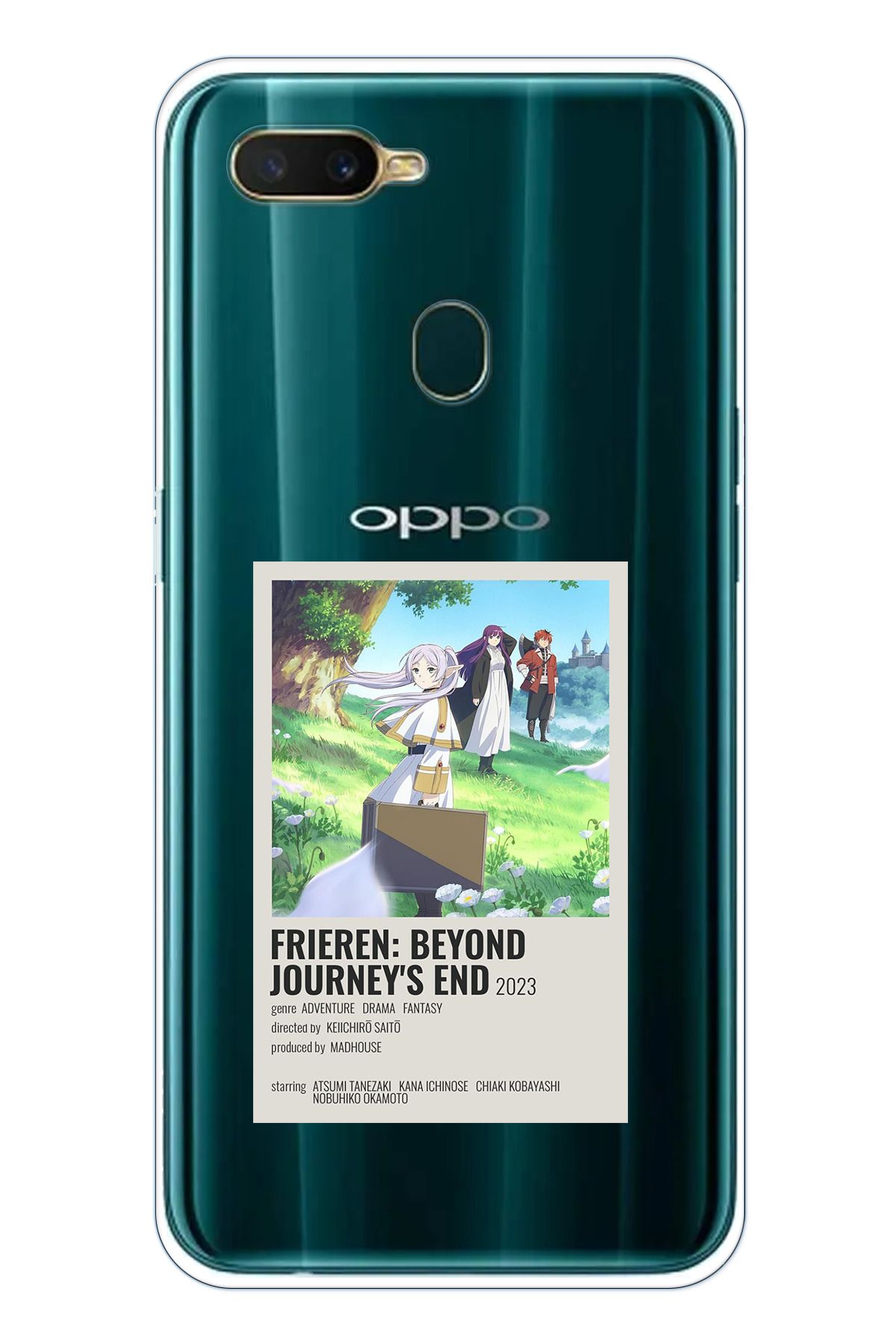 TechTree Oppo A5S- AX7 - A12 Uyumlu Frieren: Beyond Journey's End Tasarımlı Şeffaf Silikon Kılıf