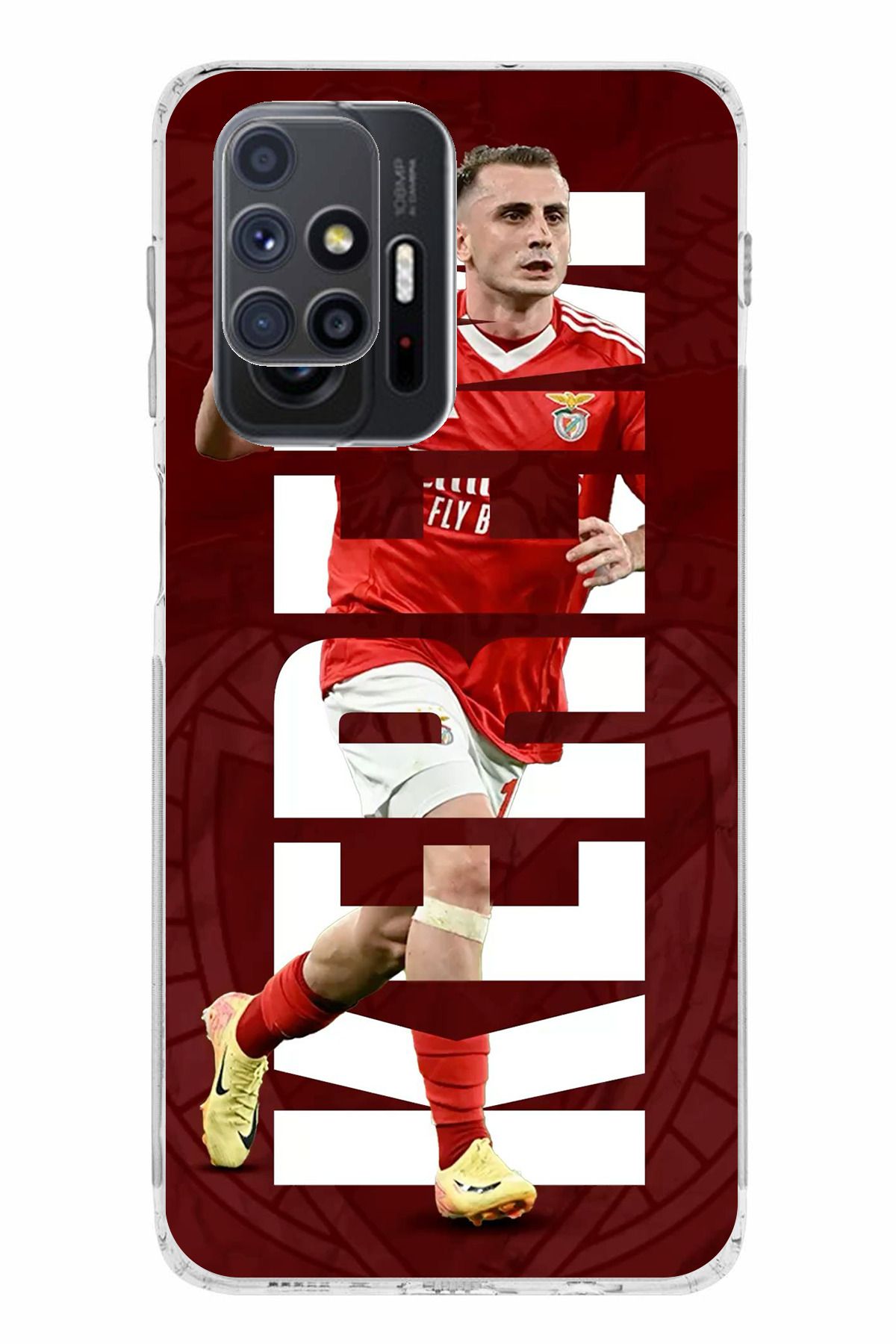 TechTree Samsung Galaxy M51 Uyumlu Kerem Aktürkoğlu Benfica Şeffaf Silikon Kılıf